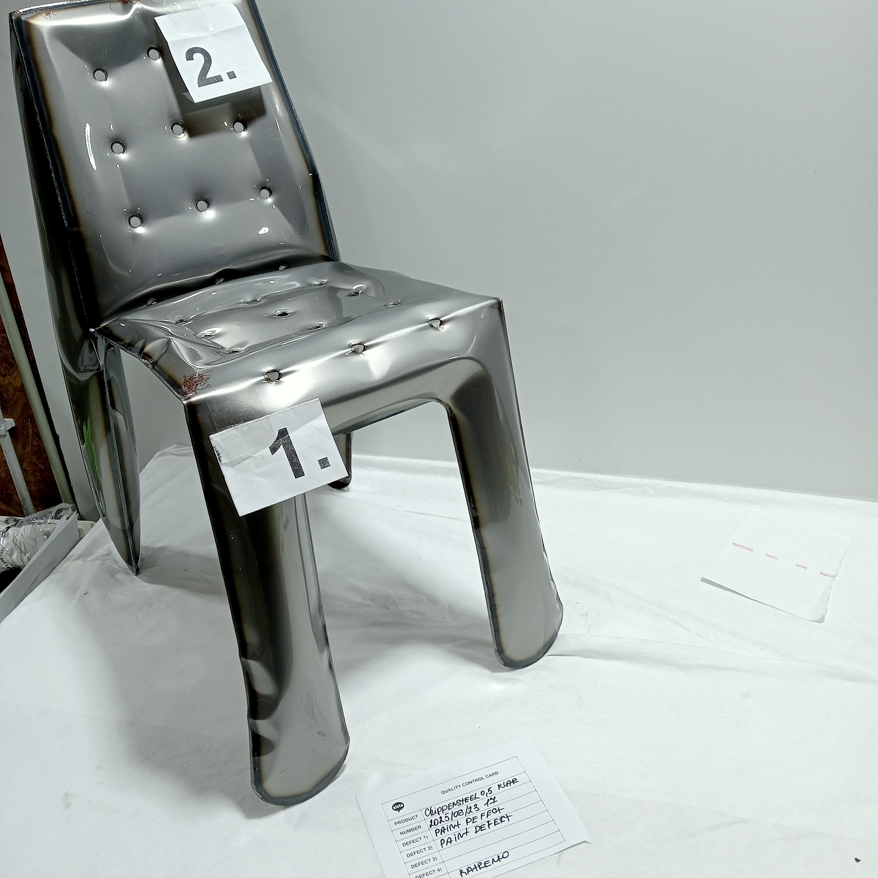 Chippensteel 1.0 Chair Steel Raw Lacquered