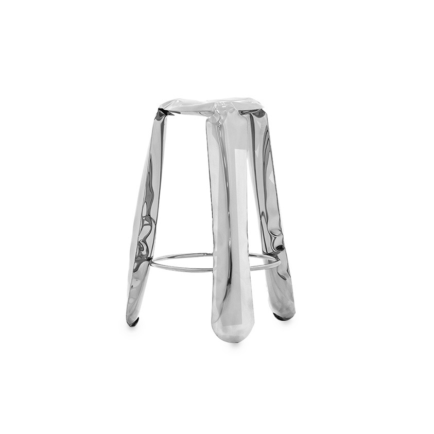 Plopp Barhocker Edelstahl Inox