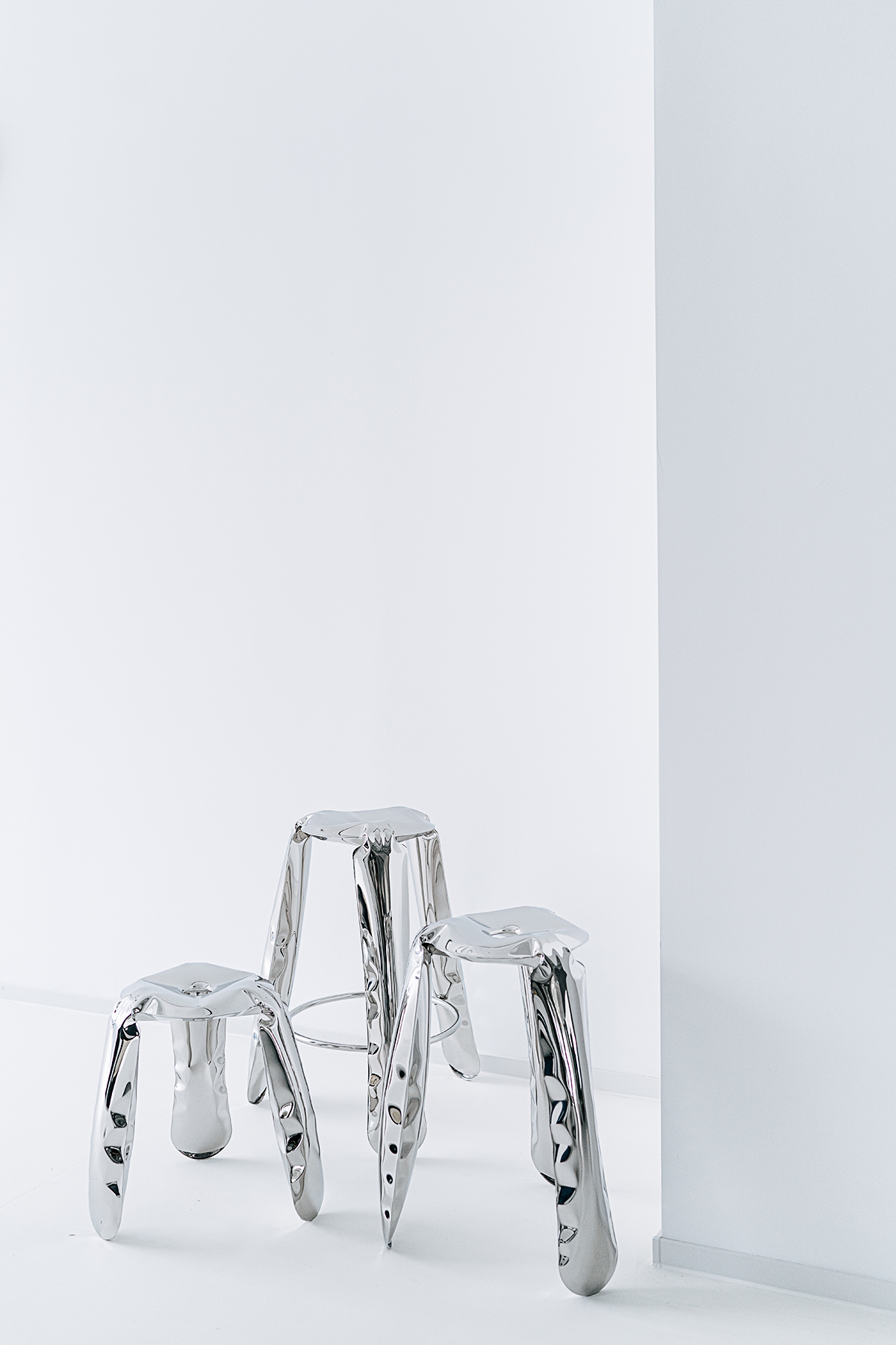 Plopp Bar Stool Stainless Steel Inox