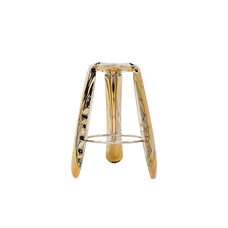 Plopp Barhocker Edelstahl Inox Gold Heat