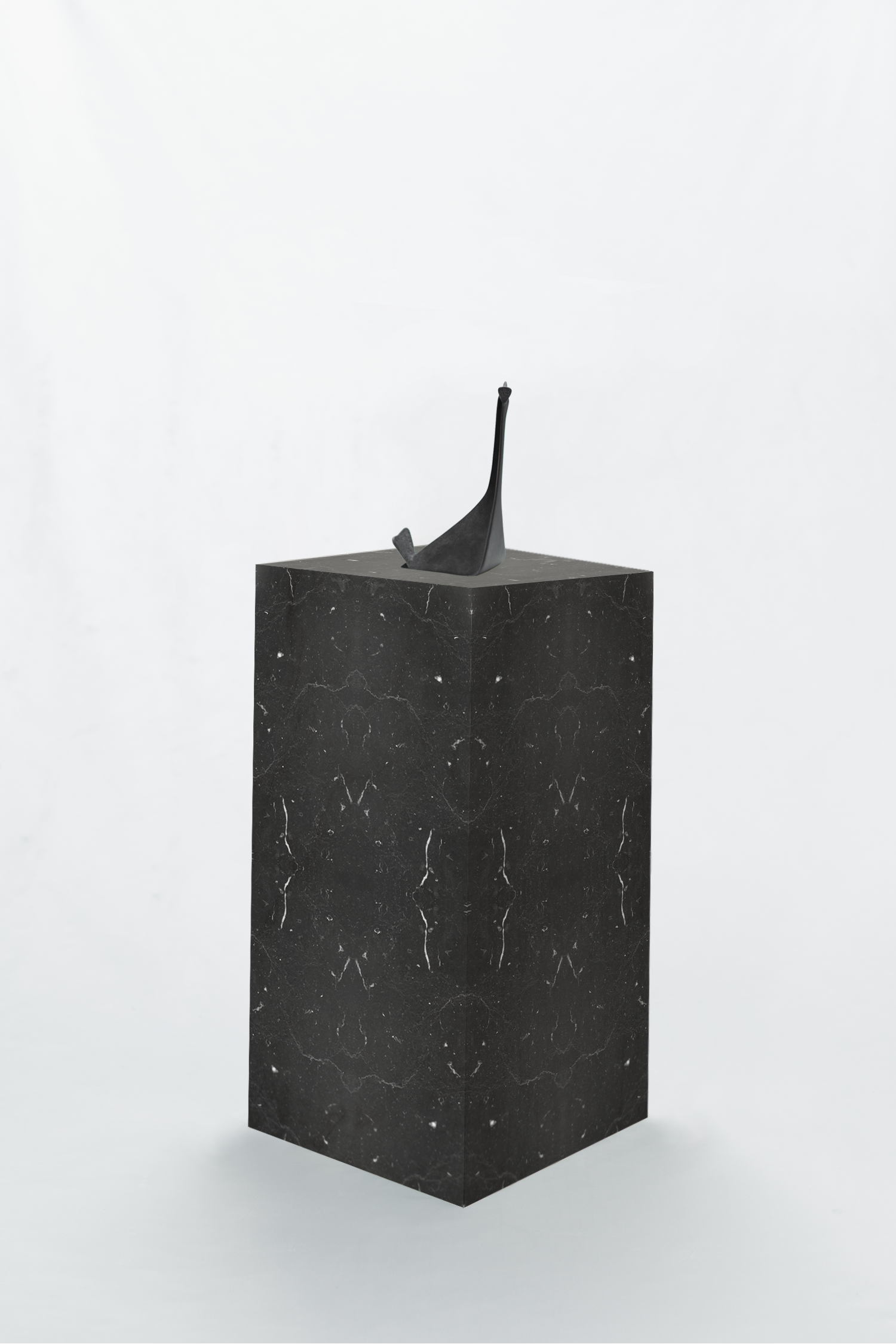 Sockel Marquina-Marmor Schwarz 
