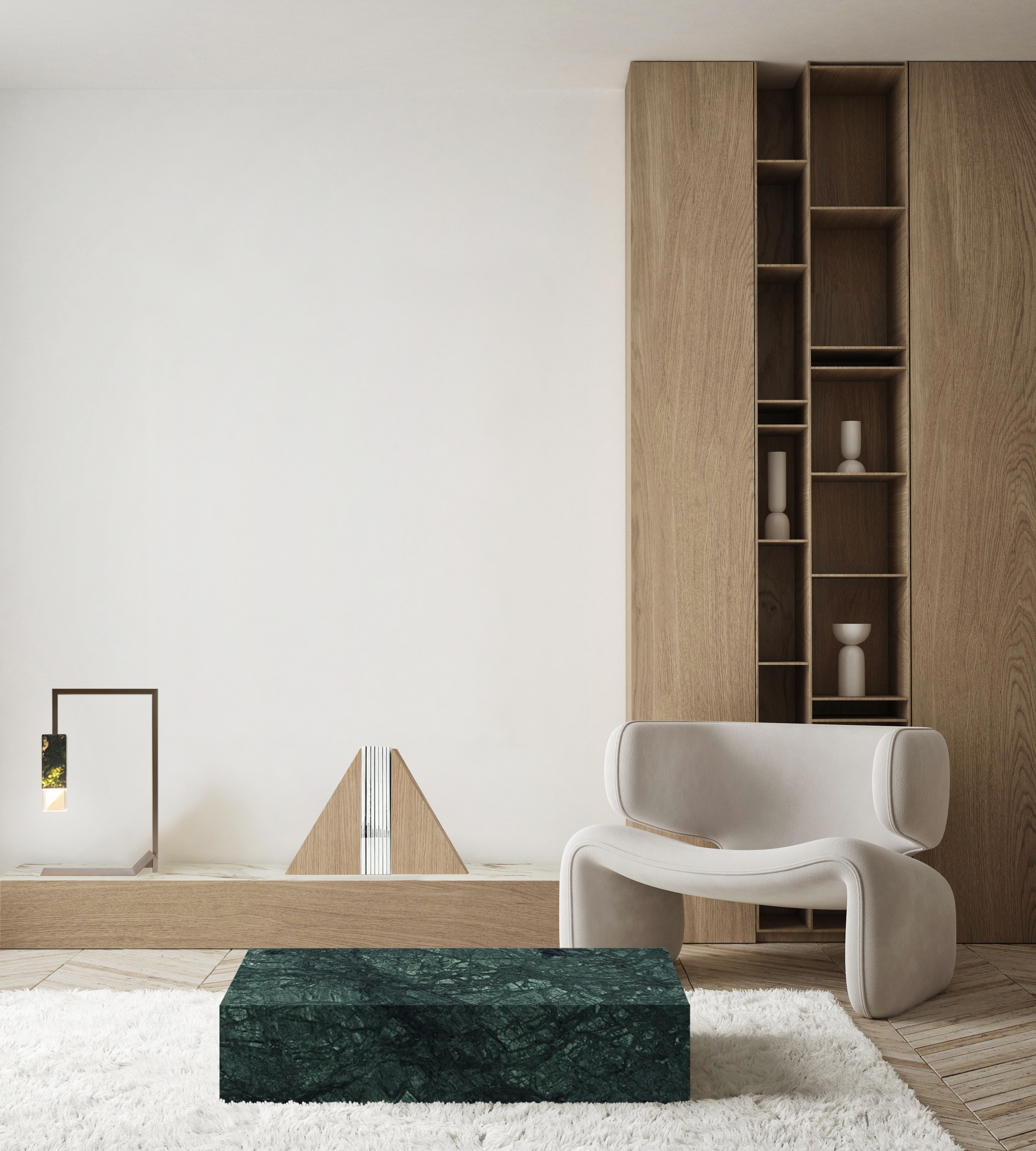 Single bookend oak brown