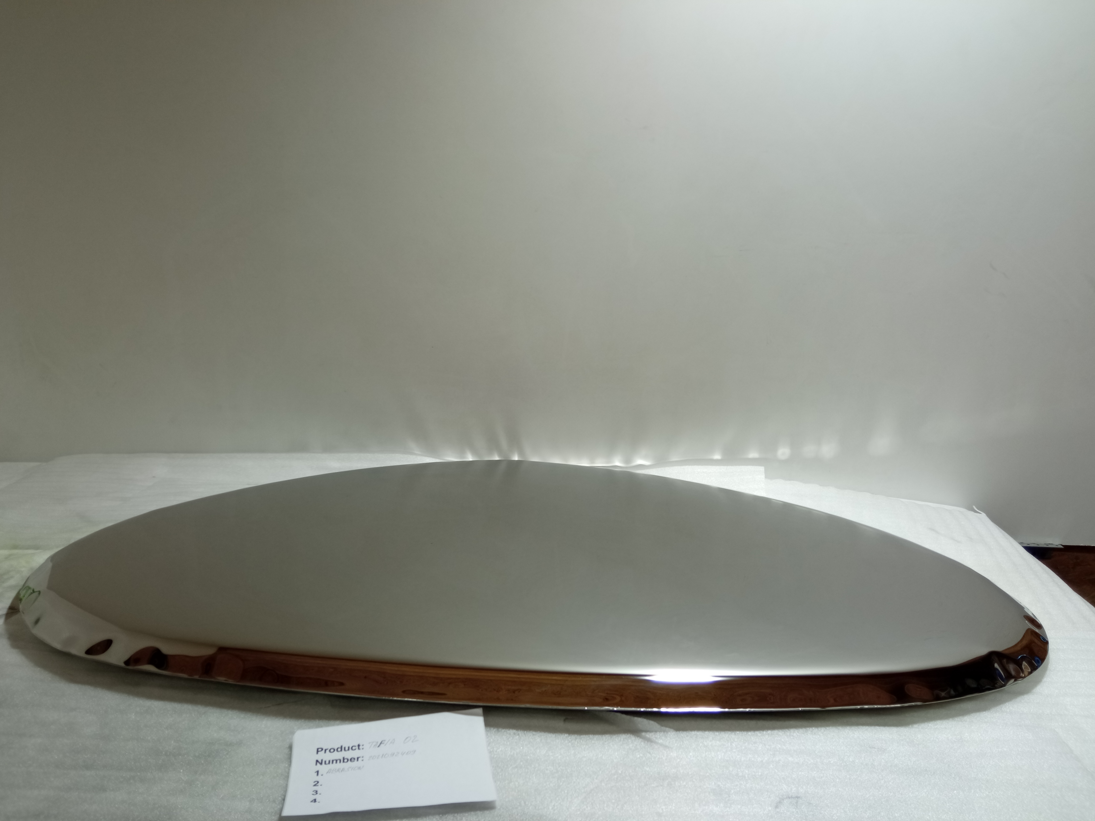 Table Mirror O2 Stainless Steel Polished Silver