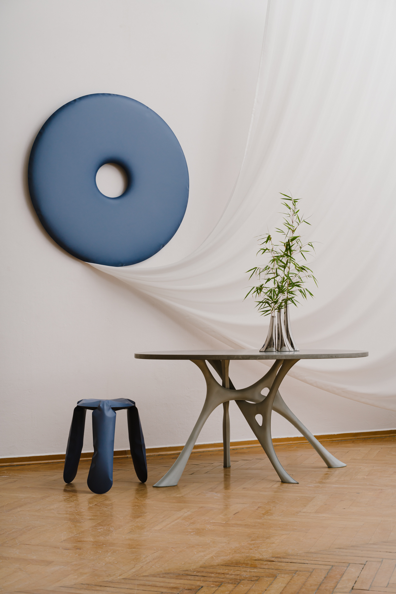 Plopp Standard stool Steel Cotton Candy Blue Matte