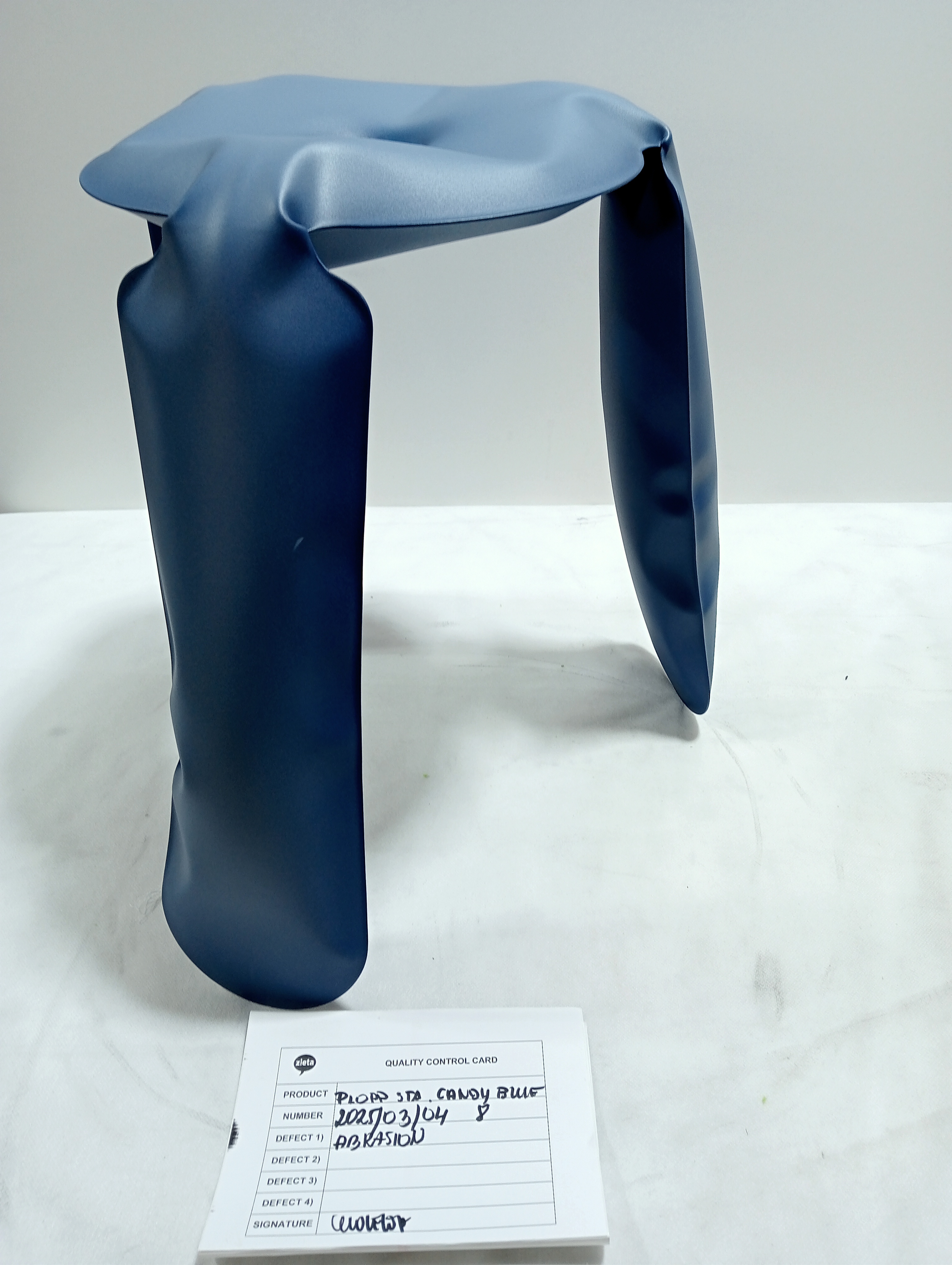 Plopp Standard stool Steel Cotton Candy Blue Matte