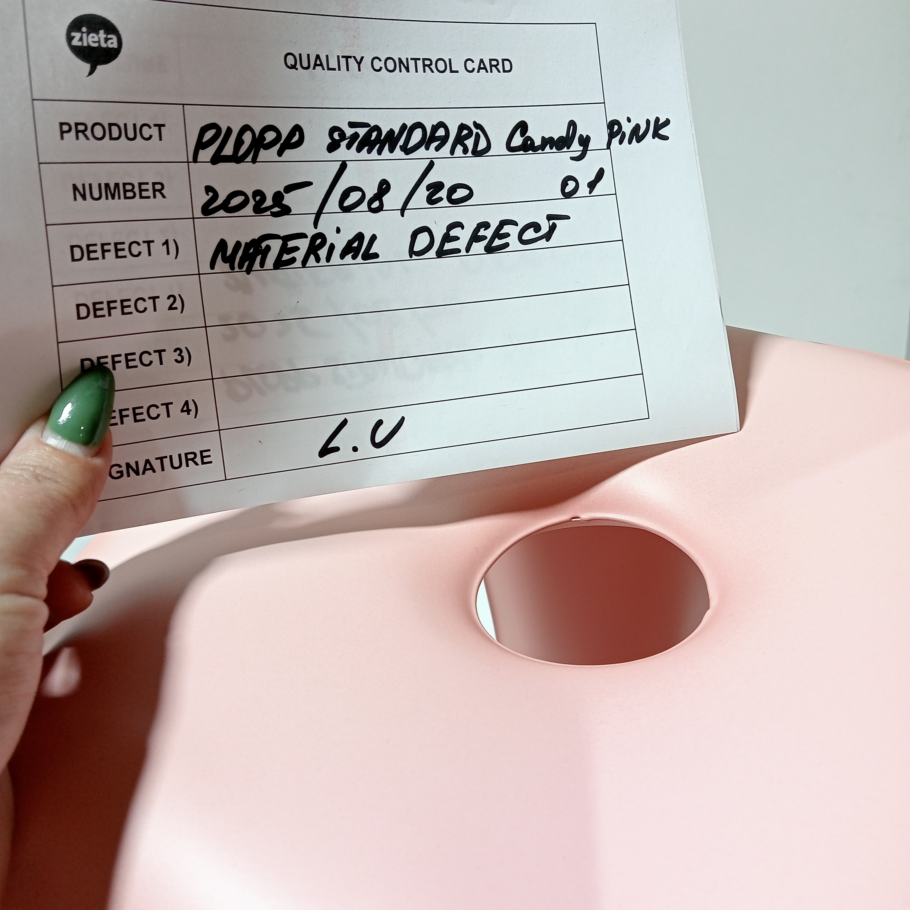 Plopp Standard Stool Steel Cotton Candy Pink Matt