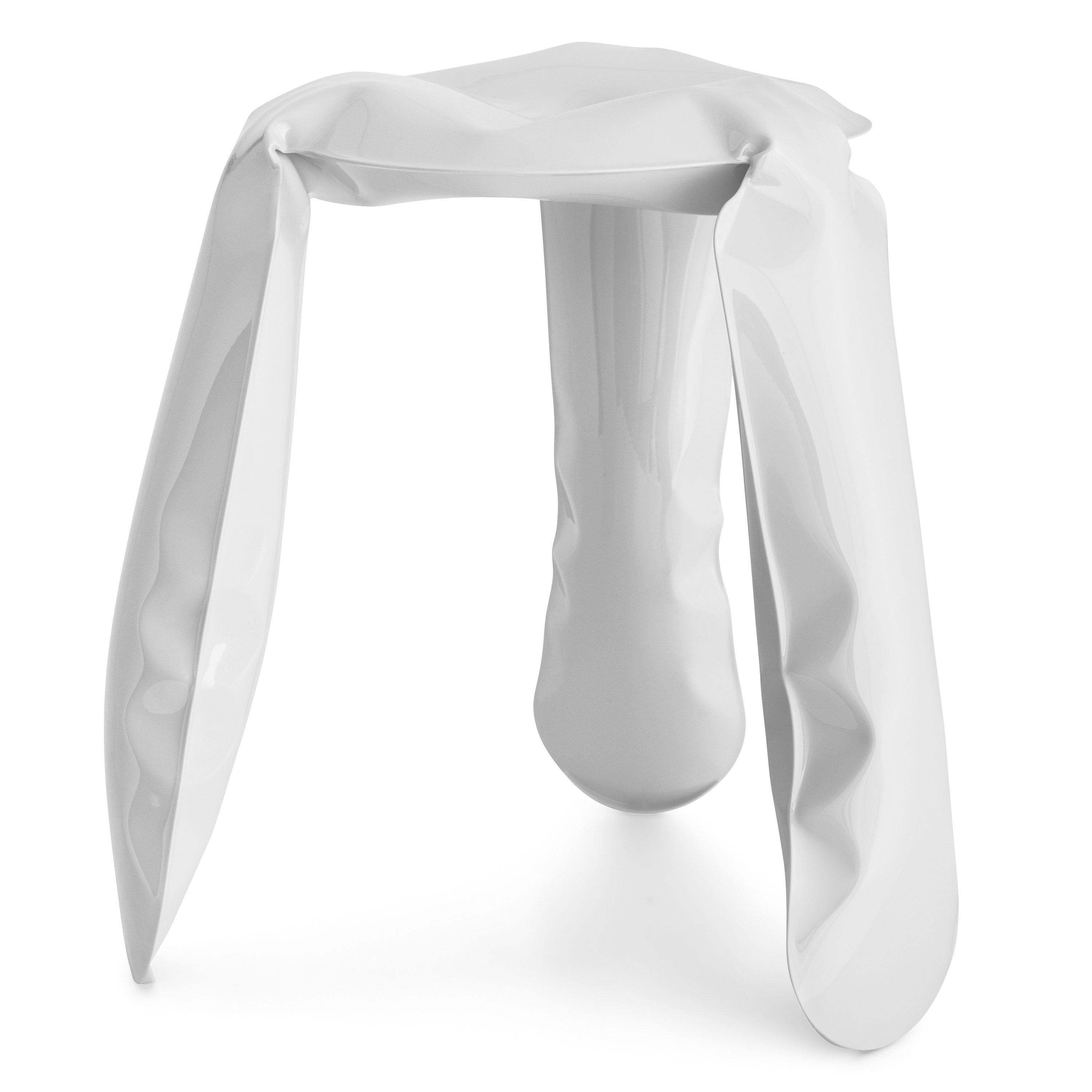Plopp Standard Hocker Stahl Weiß