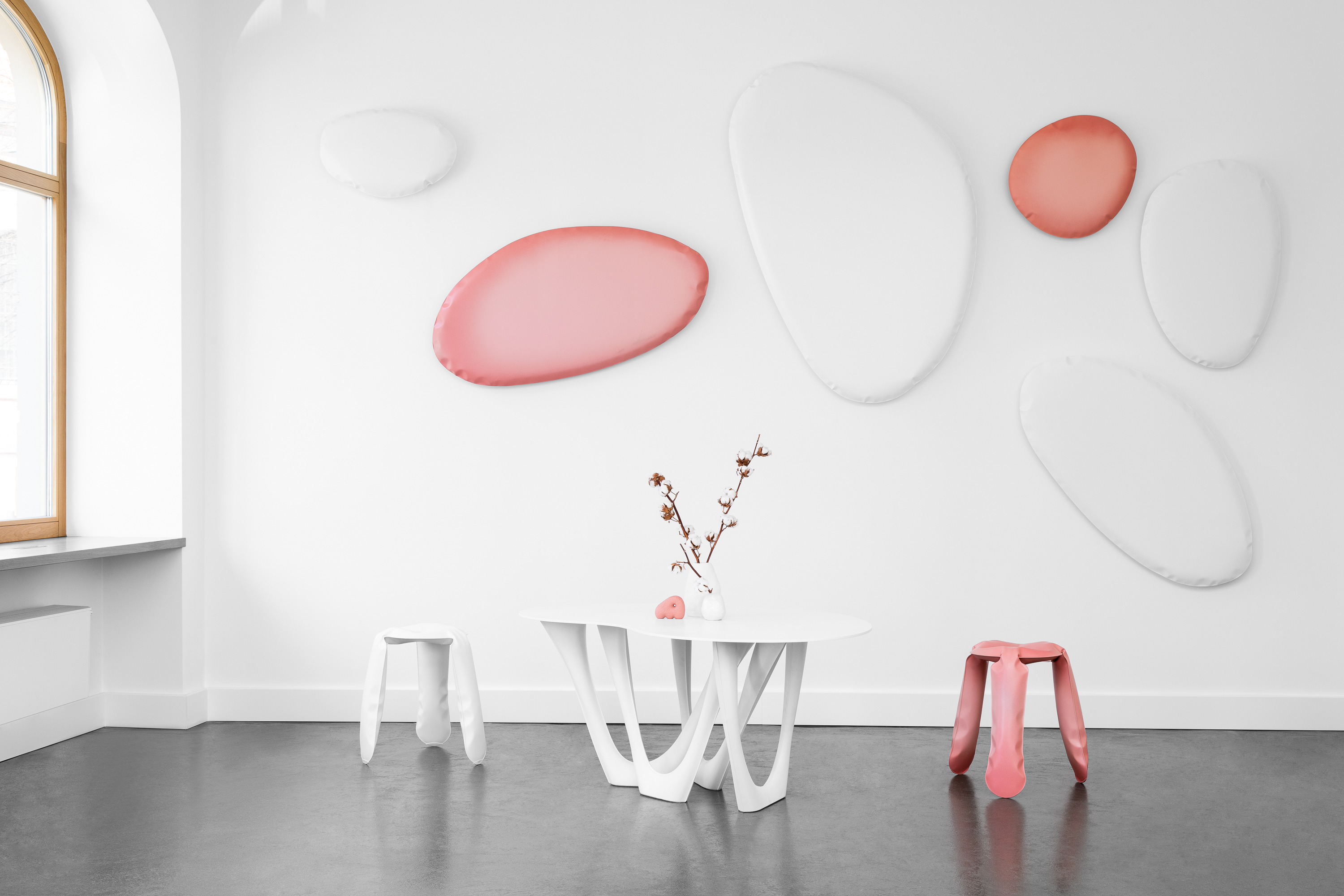Plopp Standard Stool Aluminium White Matt