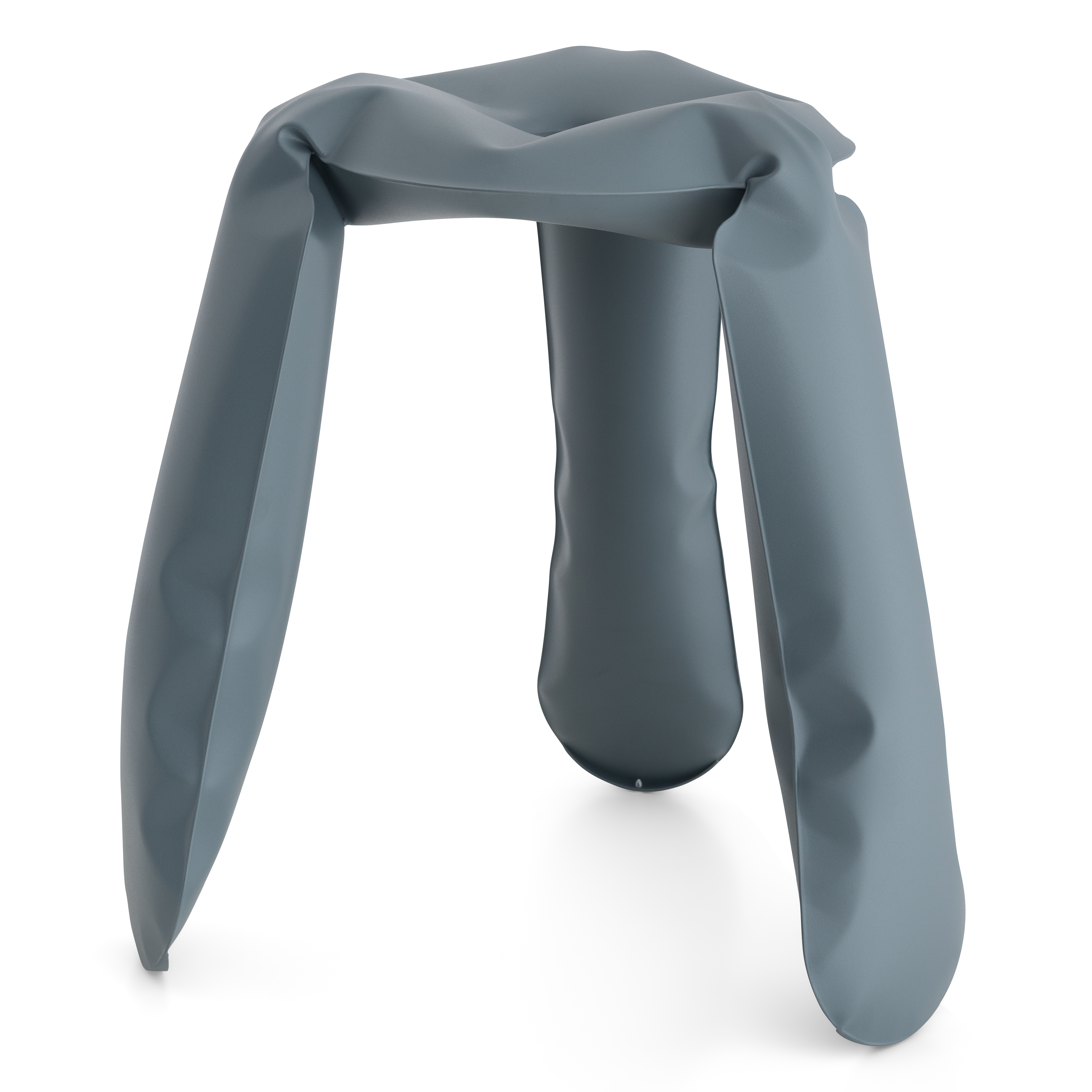 Plopp Standard Sgabello Acciaio Grigio blu RAL 7031 Opaco