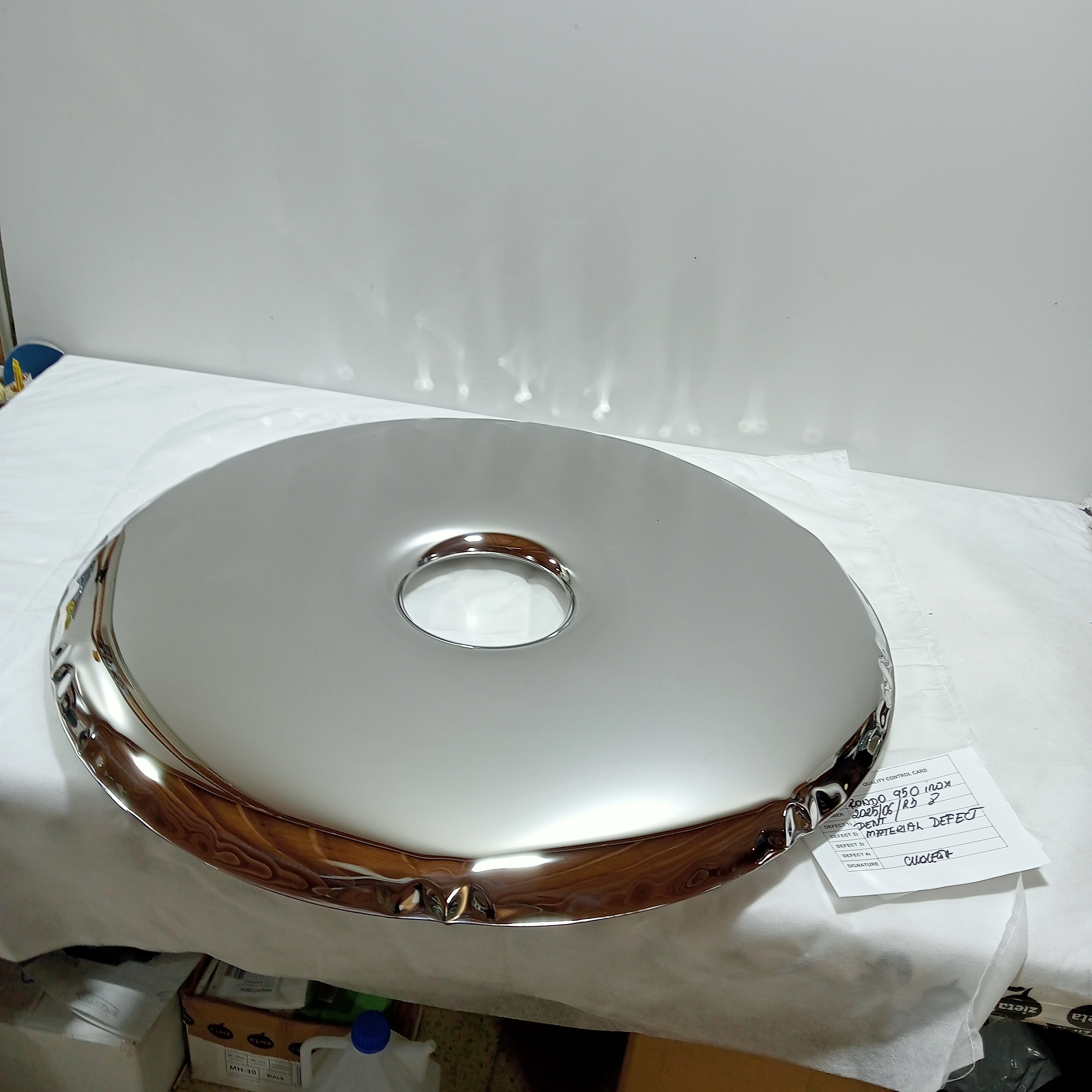 Rondo Spiegel 950 Edelstahl Inox Poliert Silber
