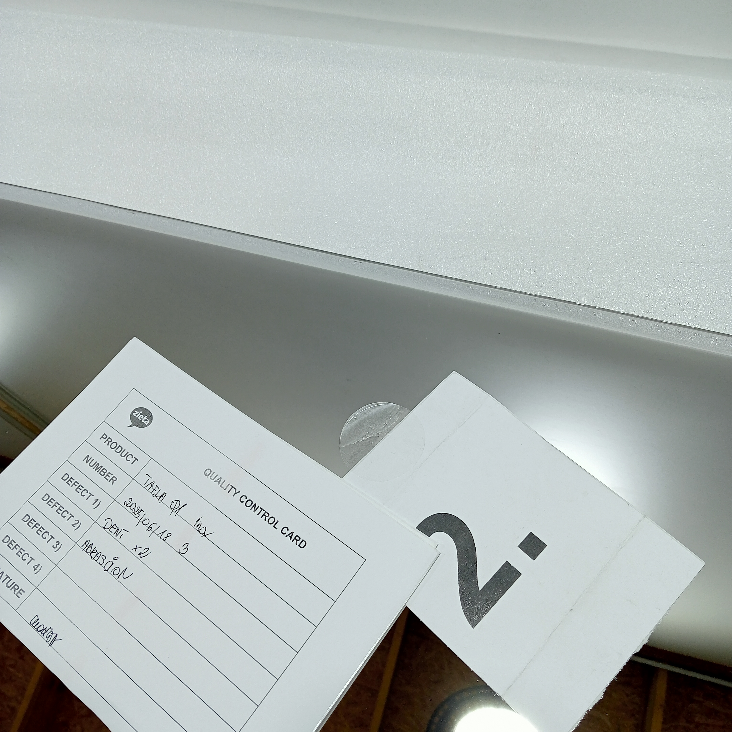 Table Mirror Q1 Stainless Steel Polished Silver