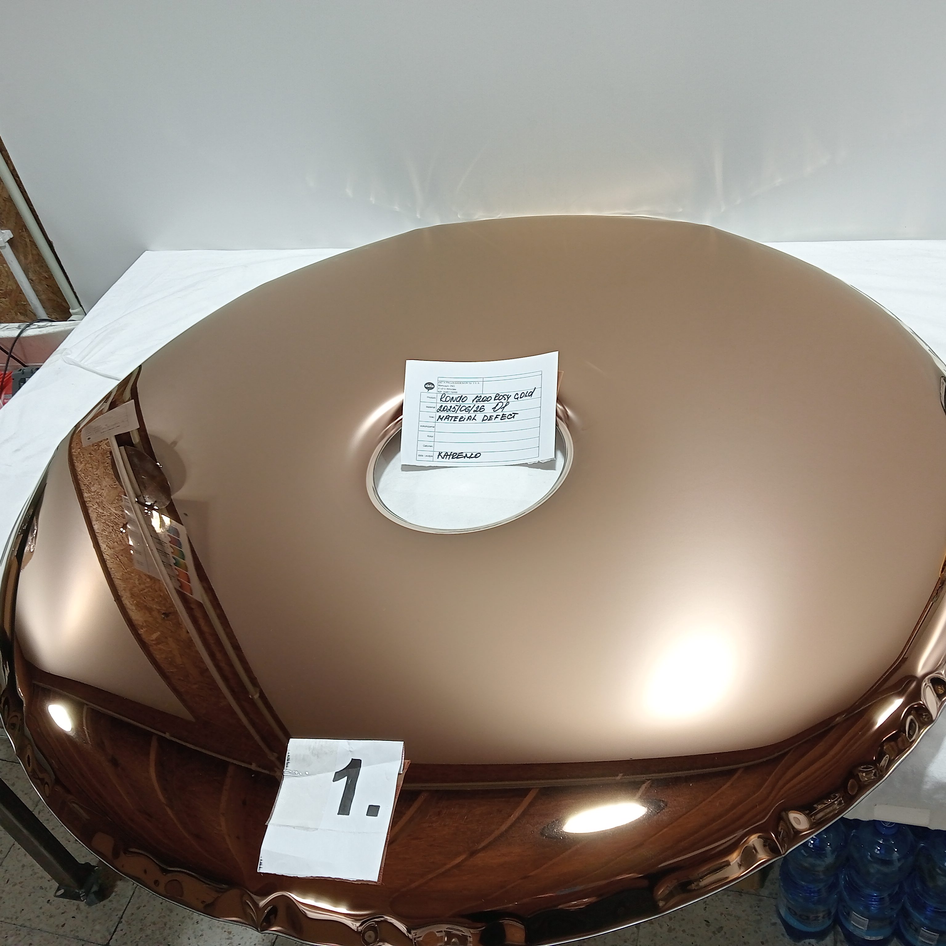 Rondo Spiegel 1200 Edelstahl Rose Gold