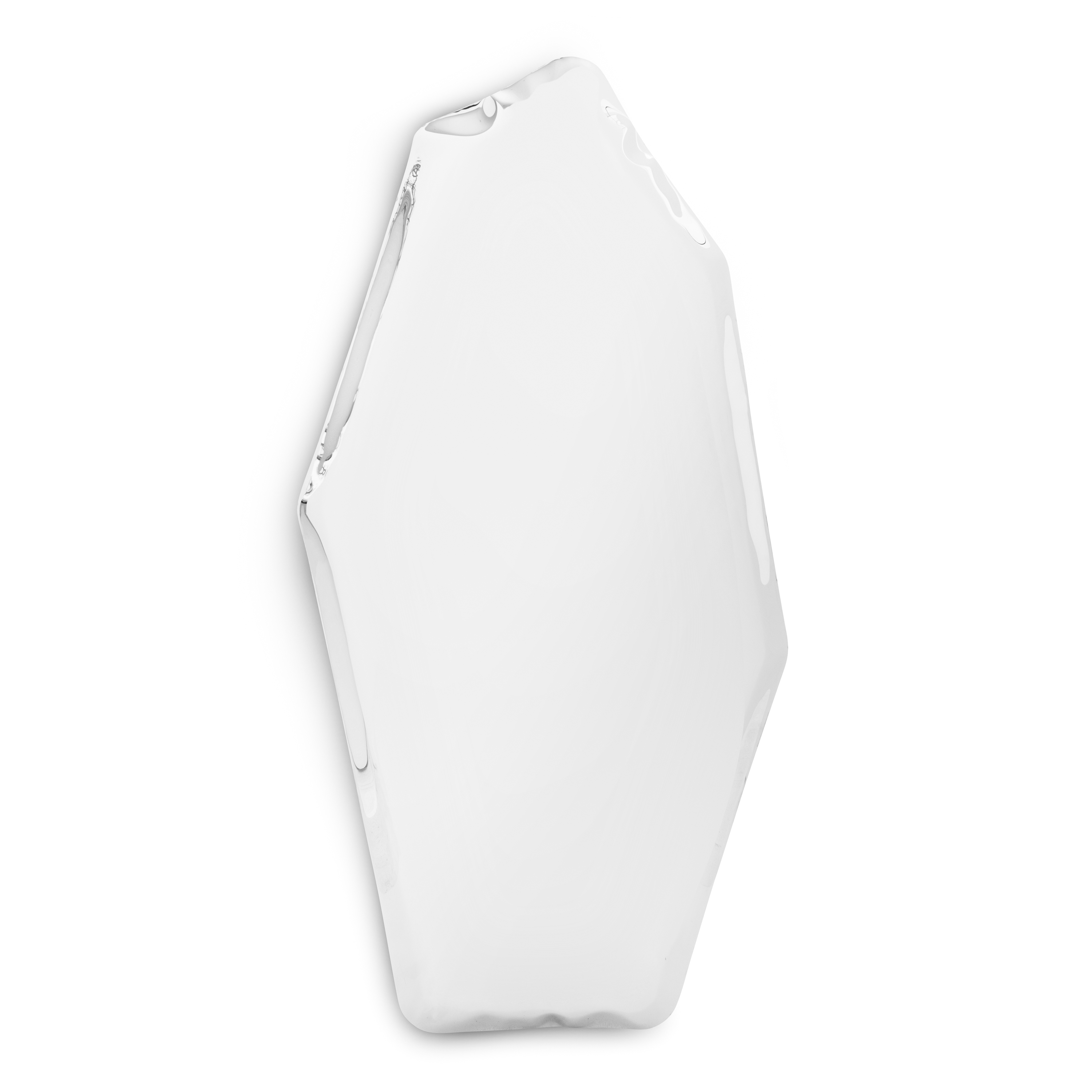 Table Mirror C4 Stainless Steel Inox Polished Silver