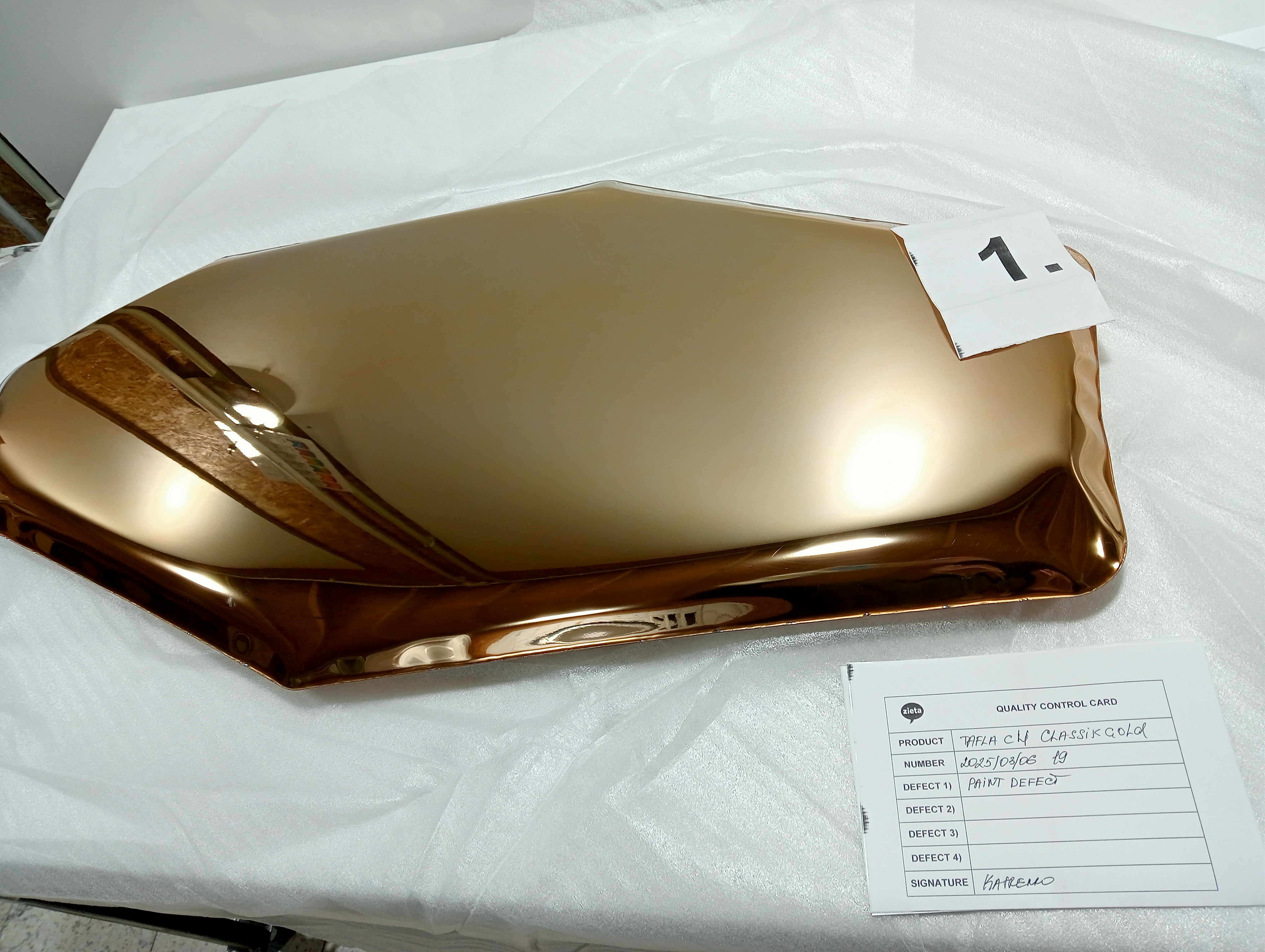 Table Mirror C4 Stainless Steel Classic Gold