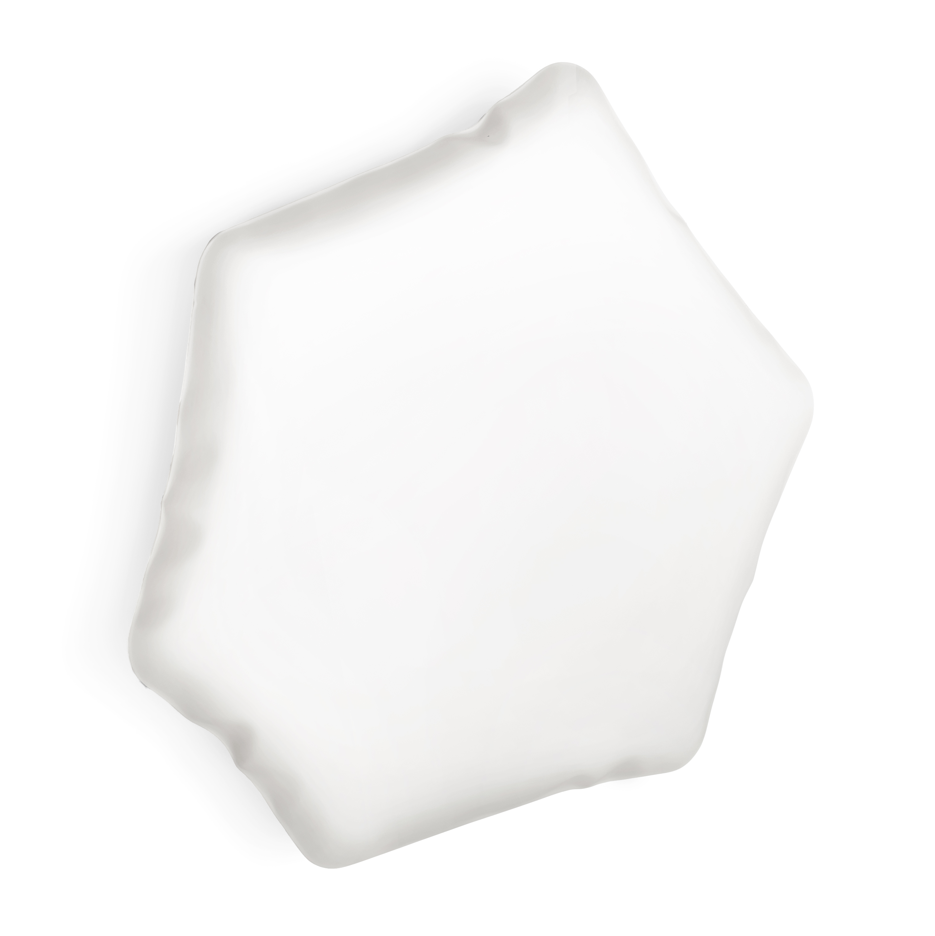 Table Mirror C6 Stainless Steel Candy White Matt
