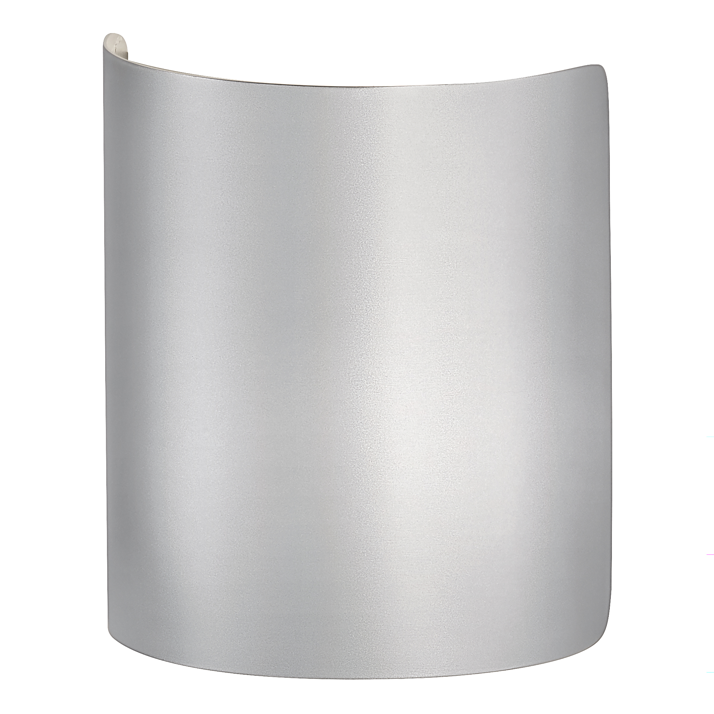 Halv LED-Wandleuchte Eisen 1-Flammig Silber