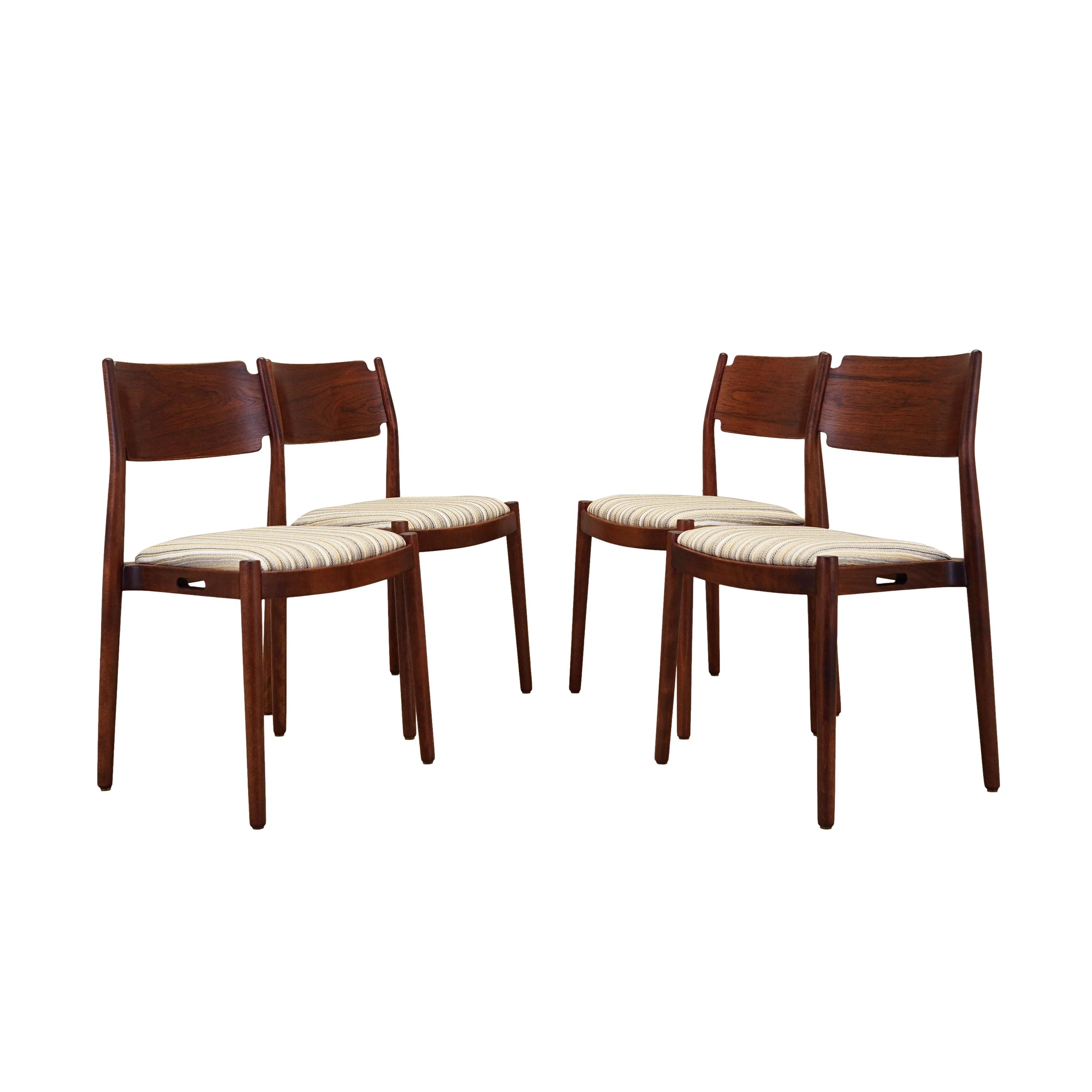 4x Chair Set Multicolored 1970s