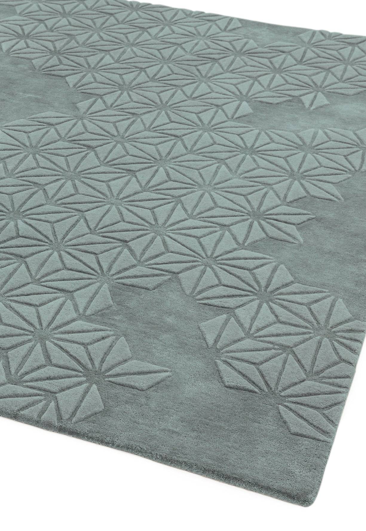 Starburst Teppich Wolle Silber 200x290cm