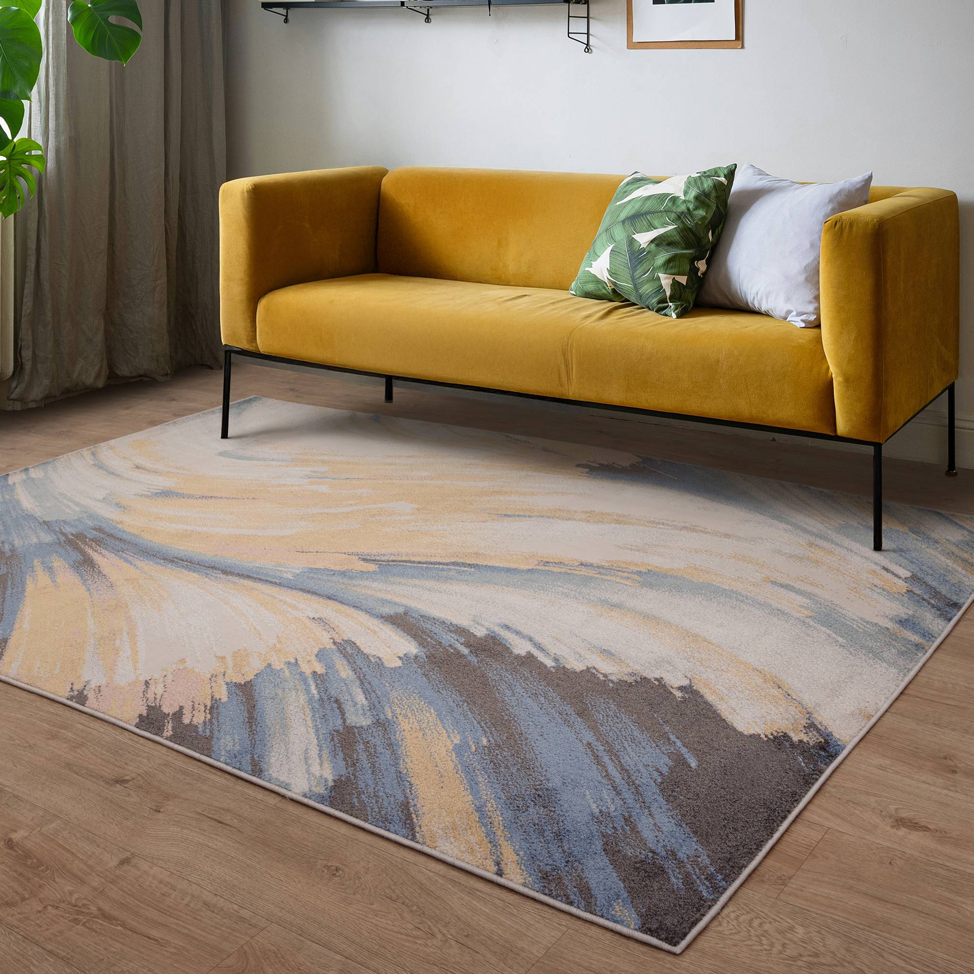 Carpet Multicolor Abstract Pattern 120x160cm