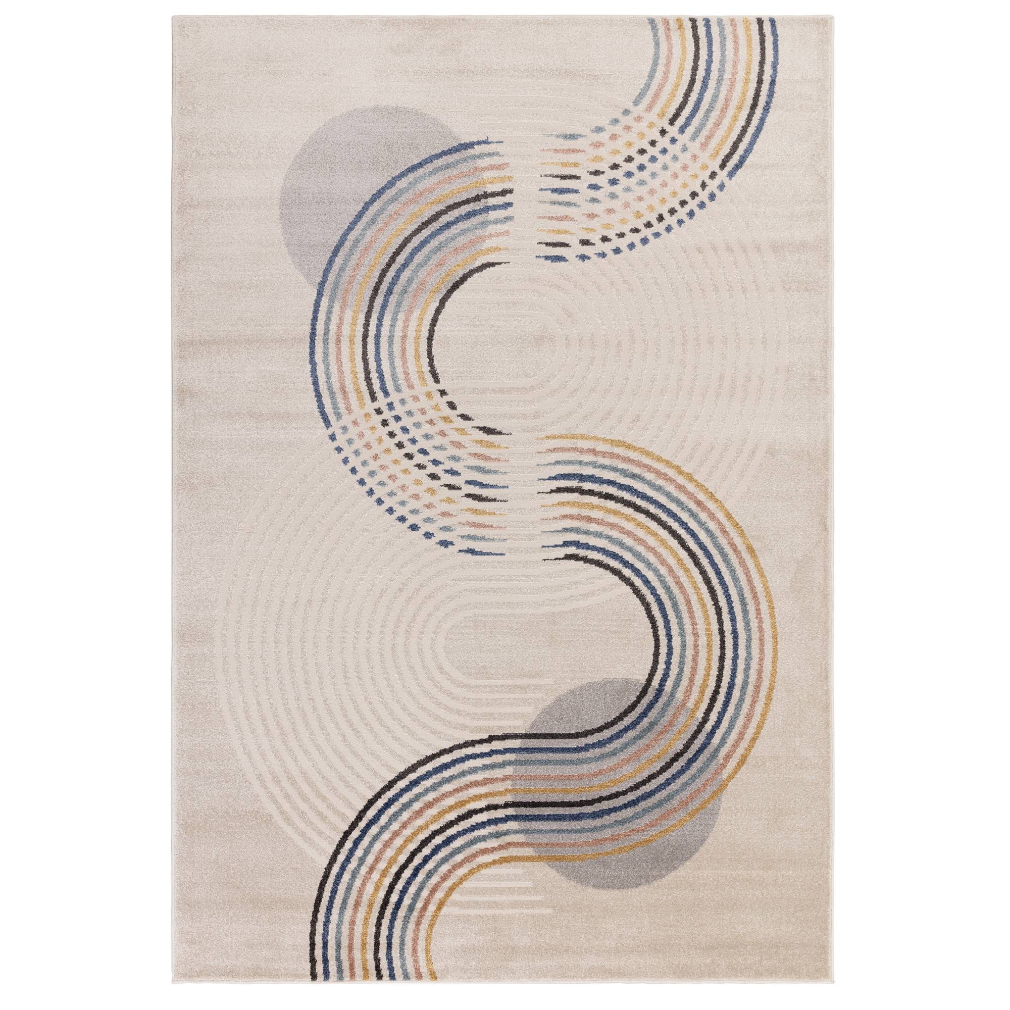 Viva Tappeto Multicolore Motivo Astratto 120x160cm