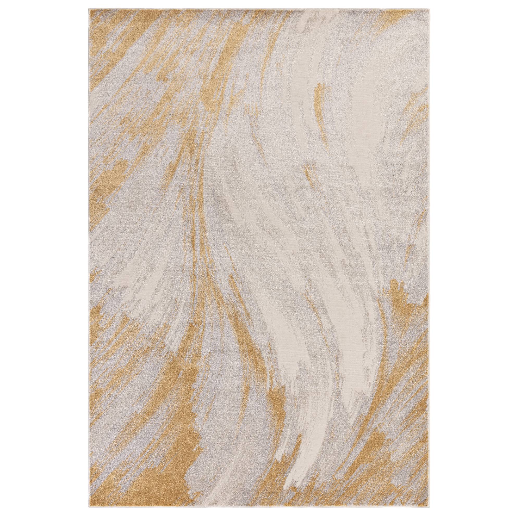 Viva Tappeto Giallo Motivo Astratto 160x220cm