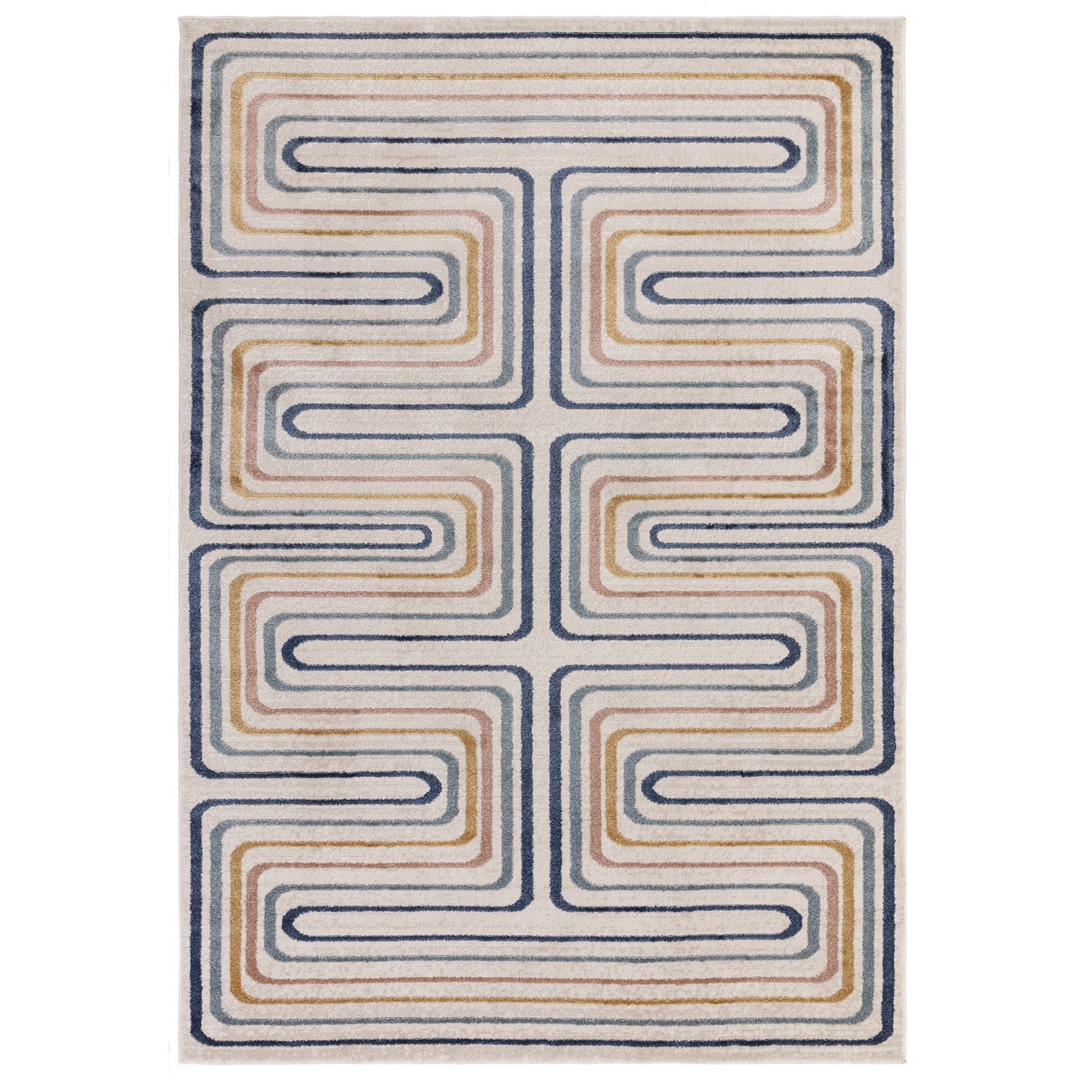 Viva Carpet Multicolor Abstract Pattern 160x220cm