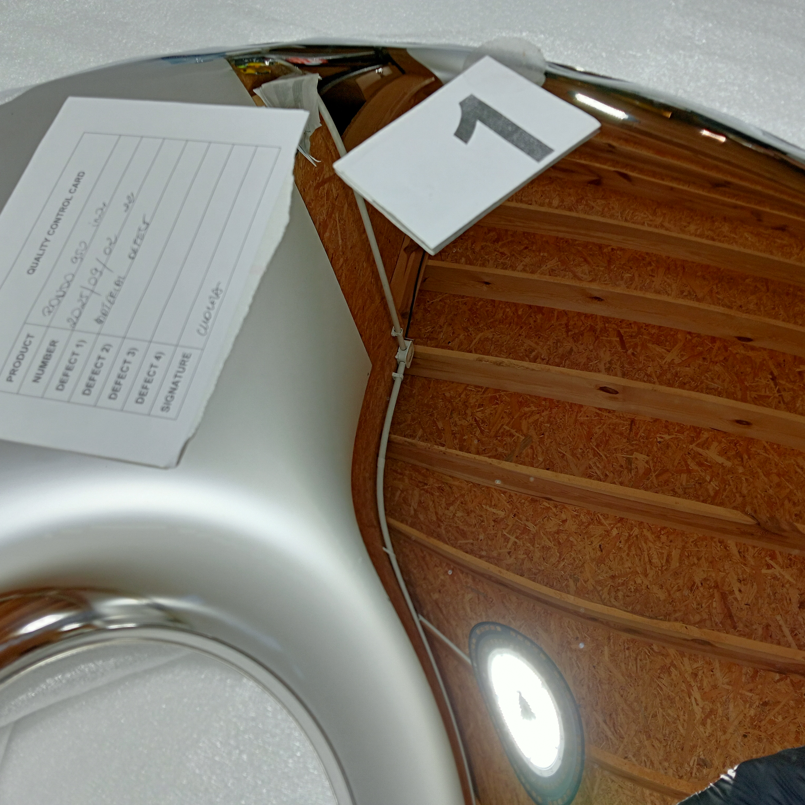 Rondo Mirror 950 Stainless Steel Inox Polished Silver