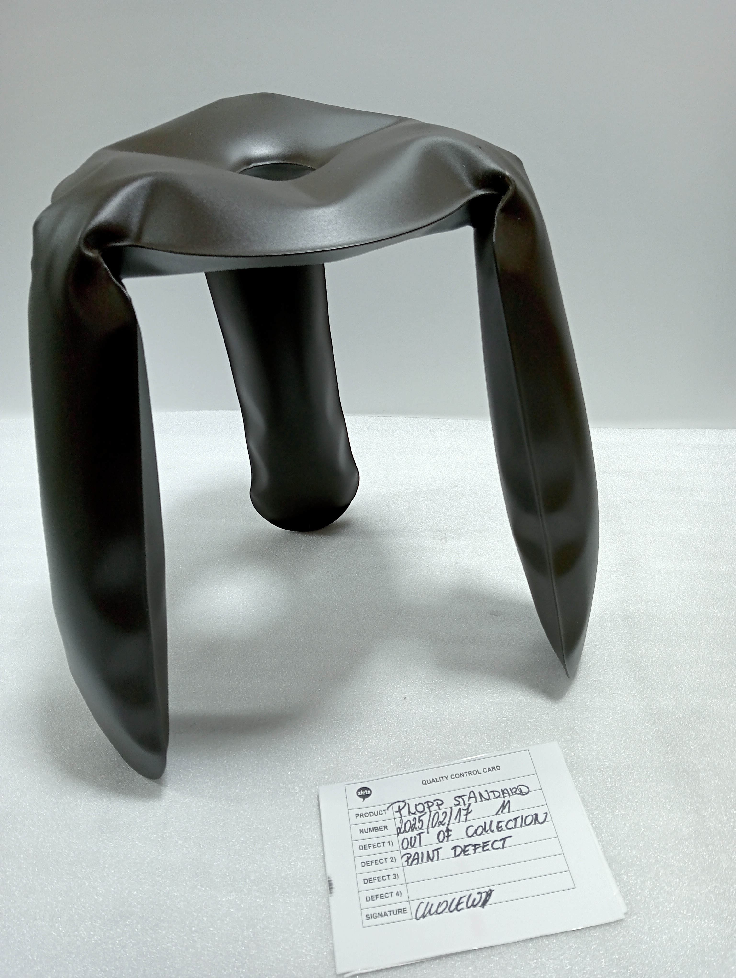 Plopp Standard Hocker Stahl Braun Matt