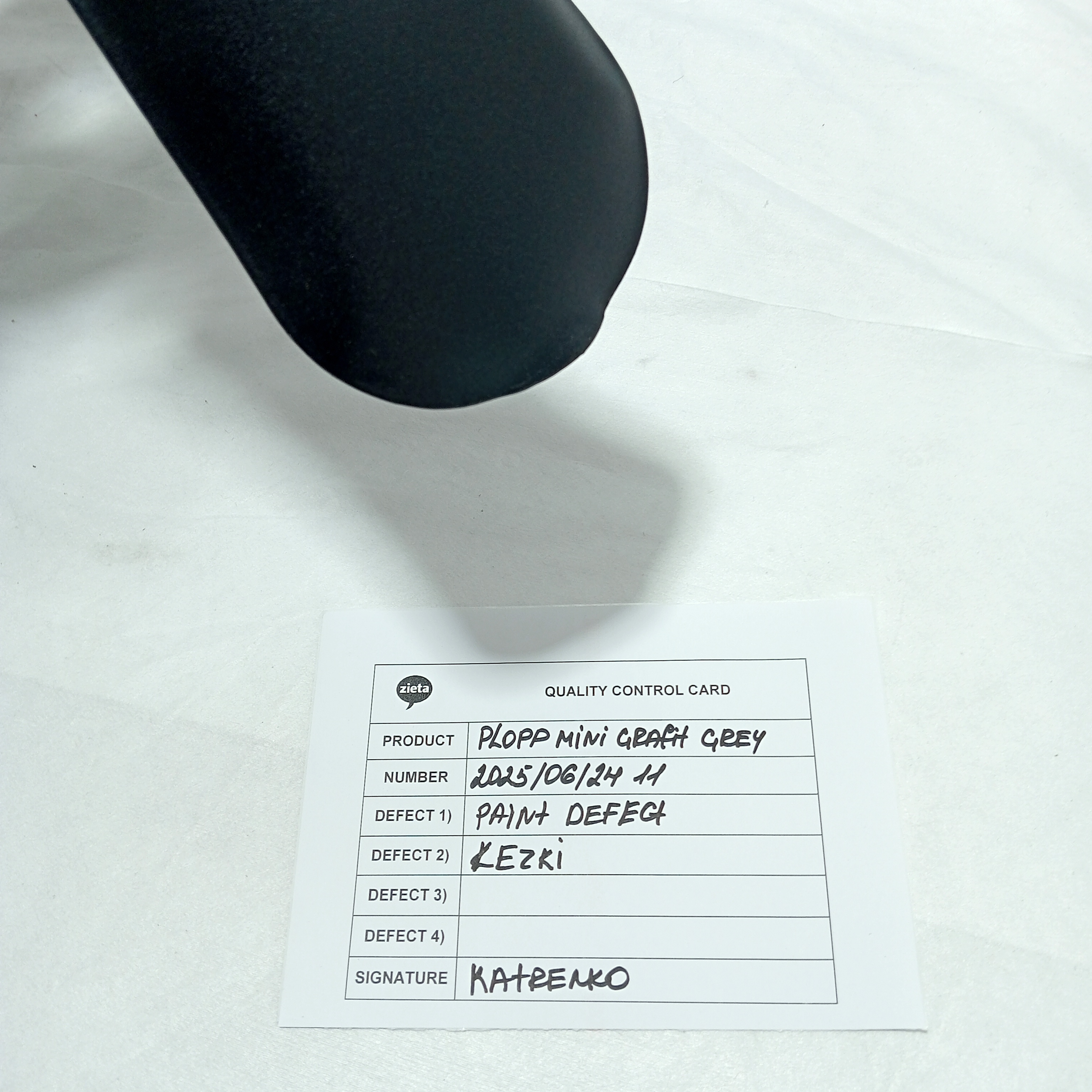 Plopp Mini Stool Steel Graphite Gray Matte