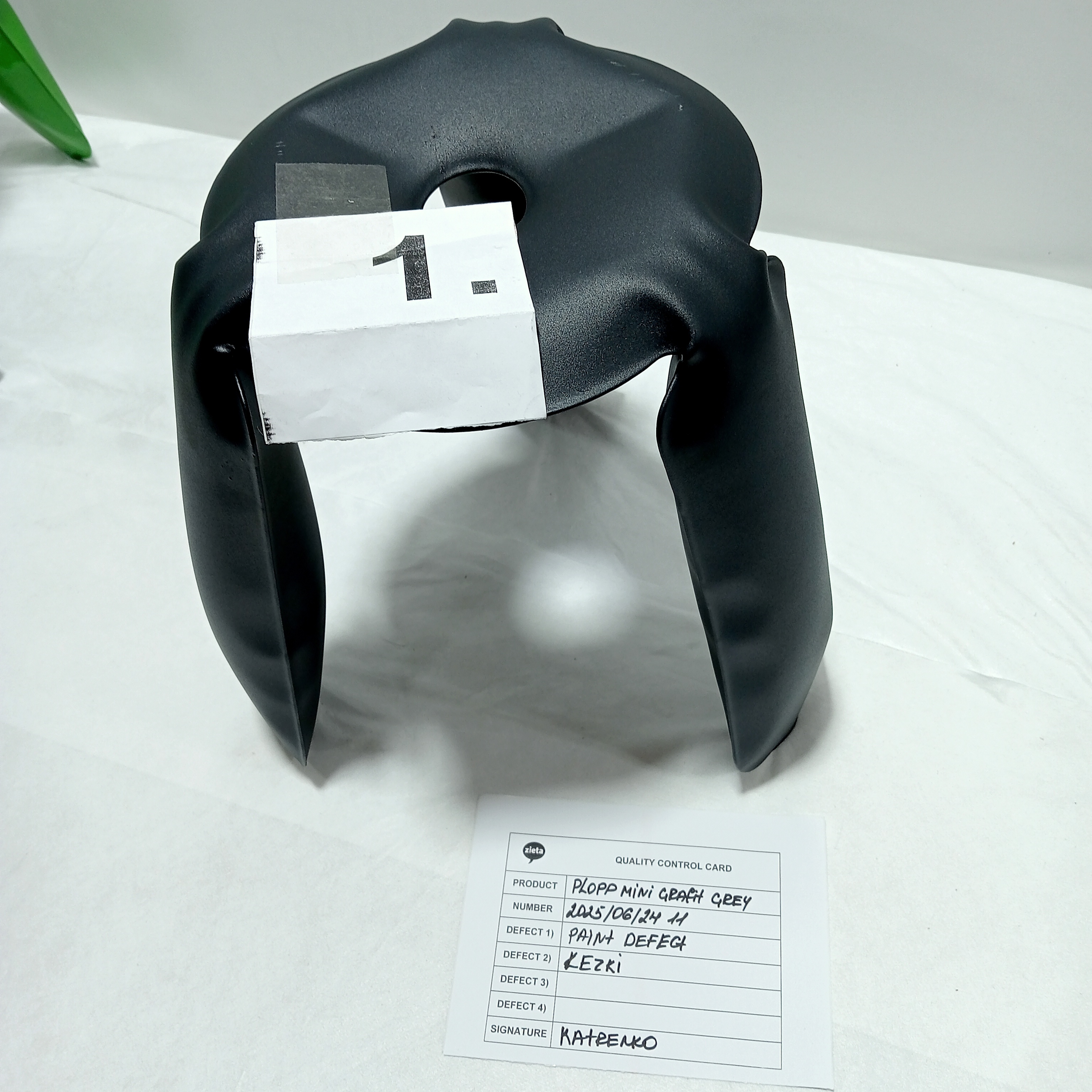 Plopp Mini Hocker Stahl Graphitgrau Matt