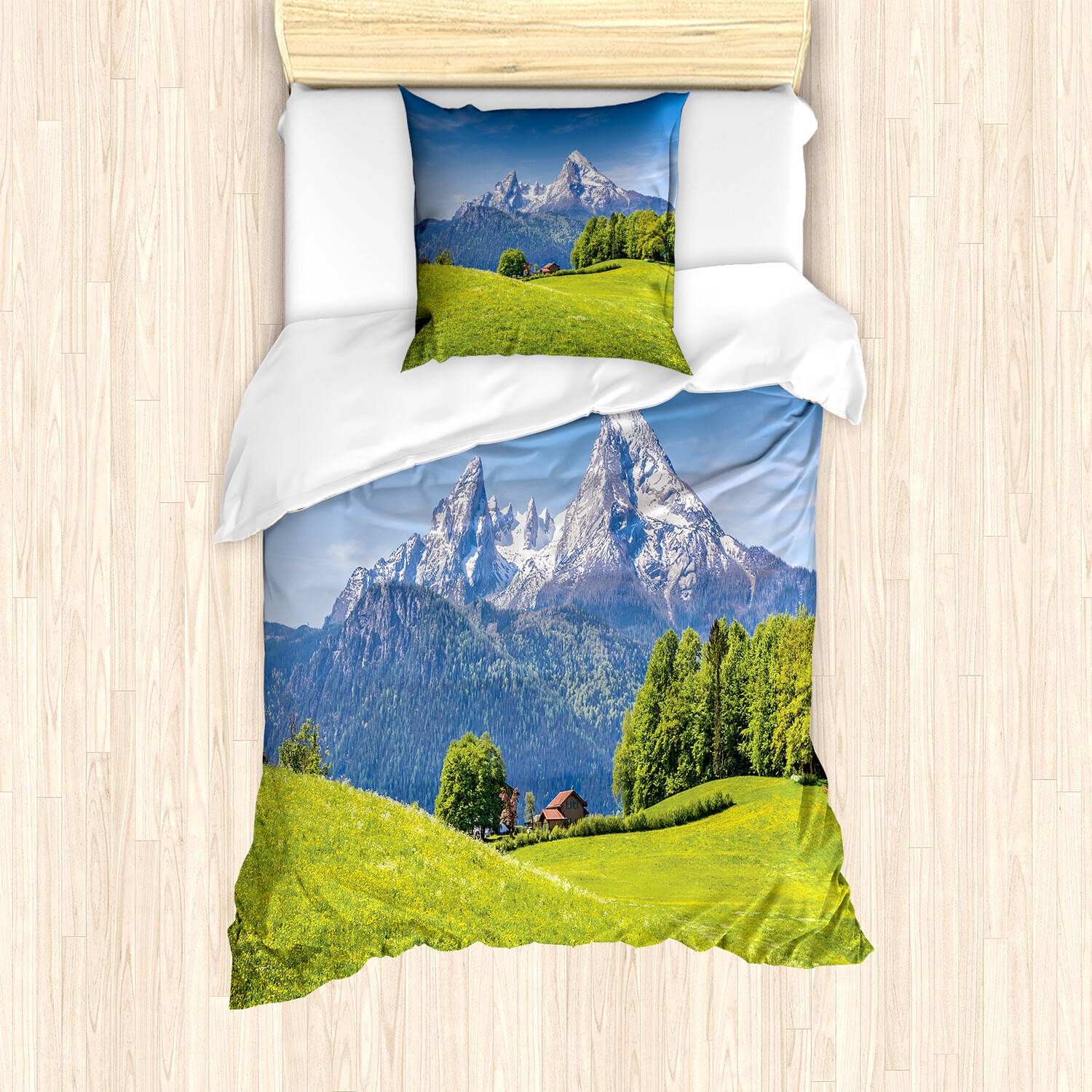 Berg Bedding Microfiber Green 135x200cm Pillow 80x80cm