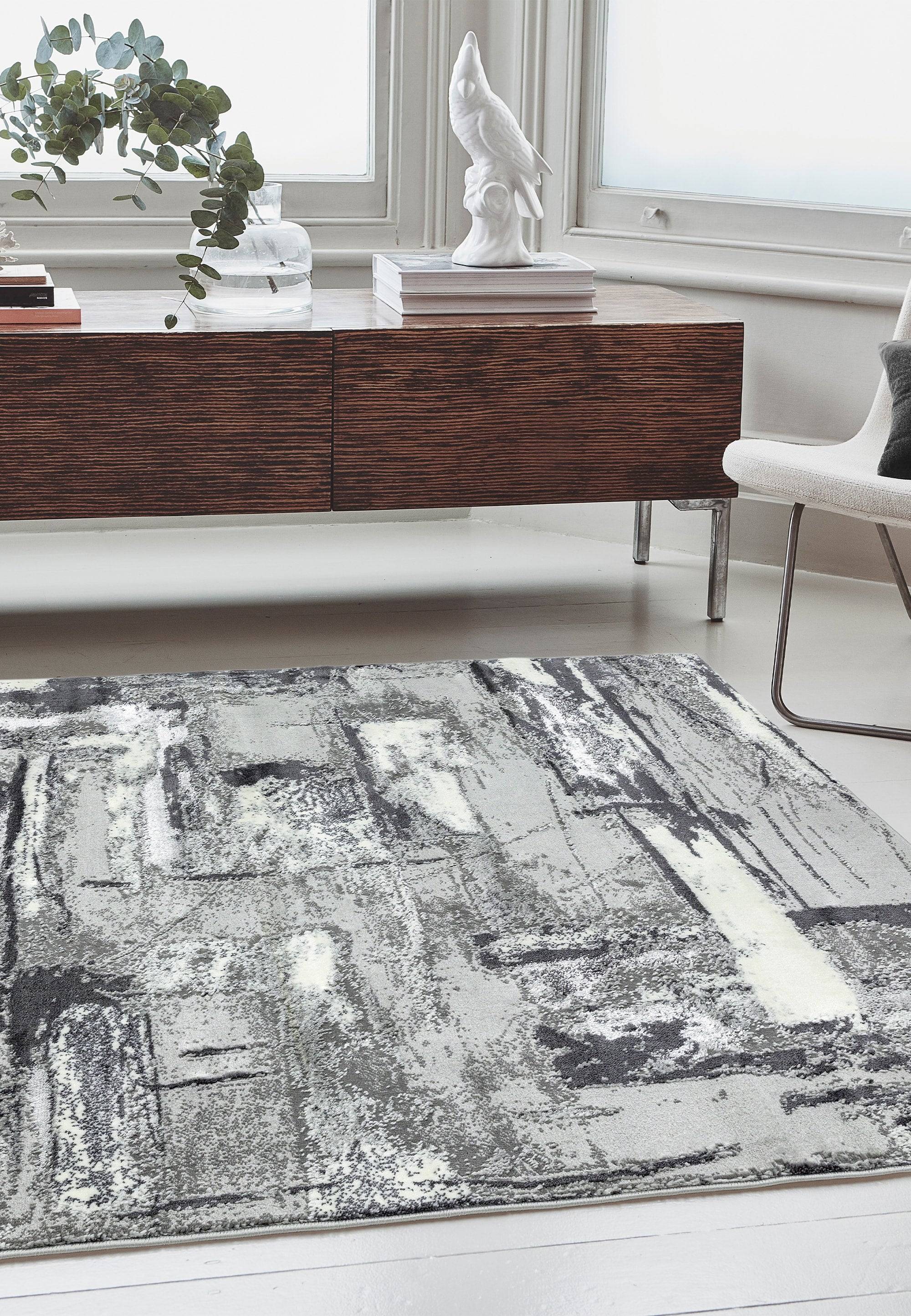 Orion Grey Metallic Carpet 120x170cm