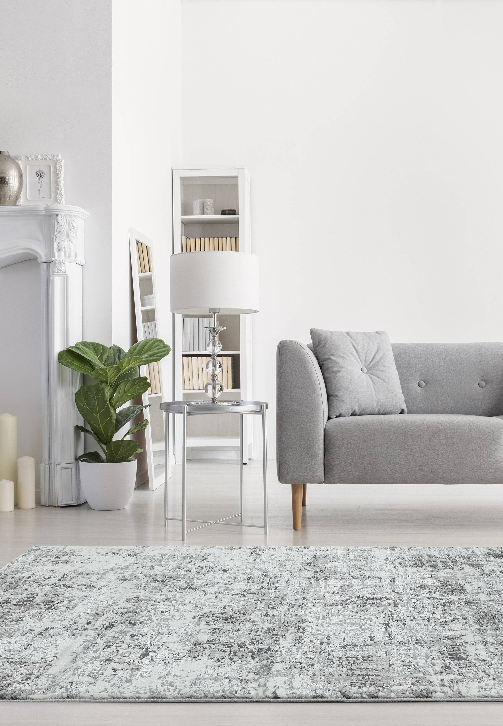 Orion Silver Metallic Carpet 160x230cm