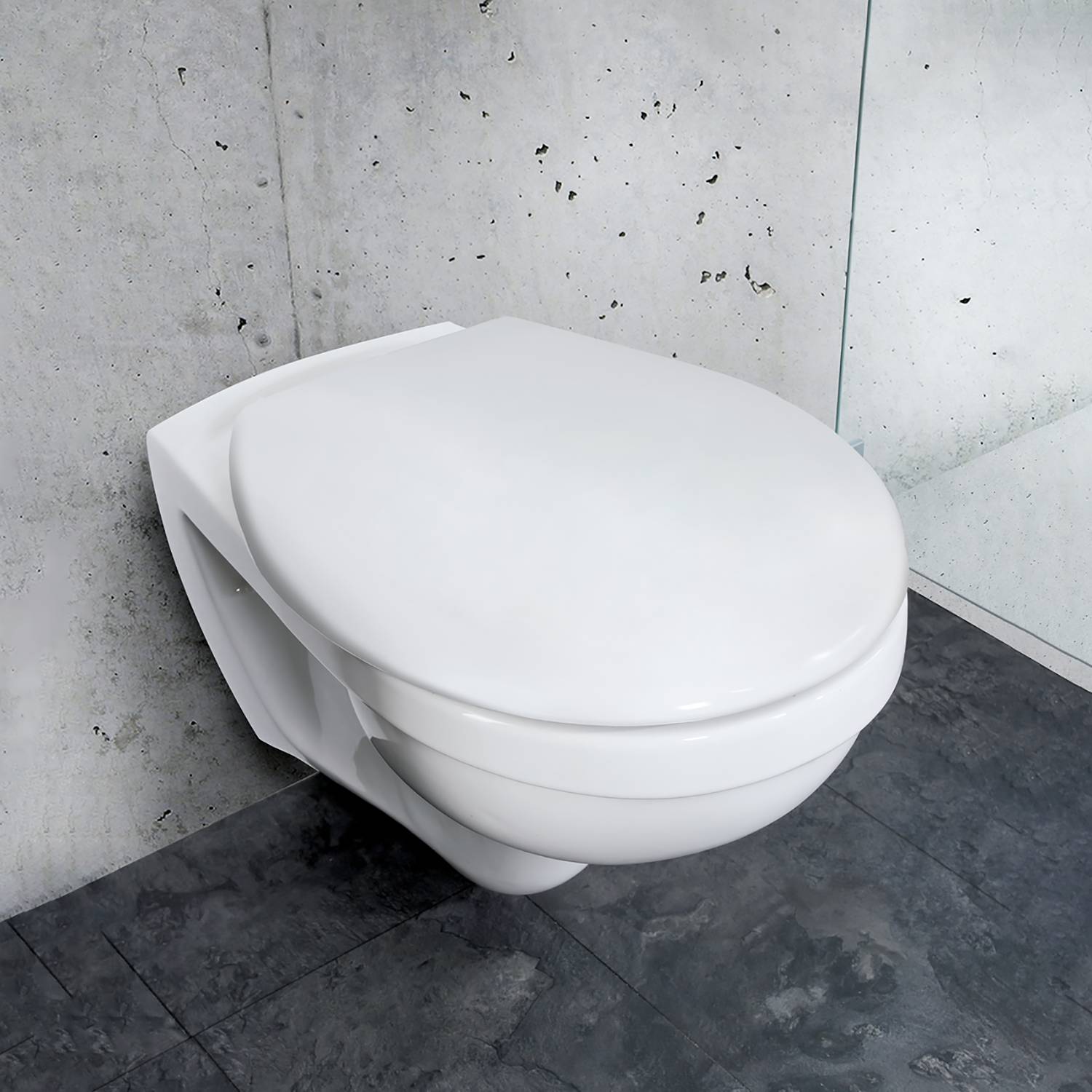 WC-Sitz Vorno Neo Edelstahl Weiß