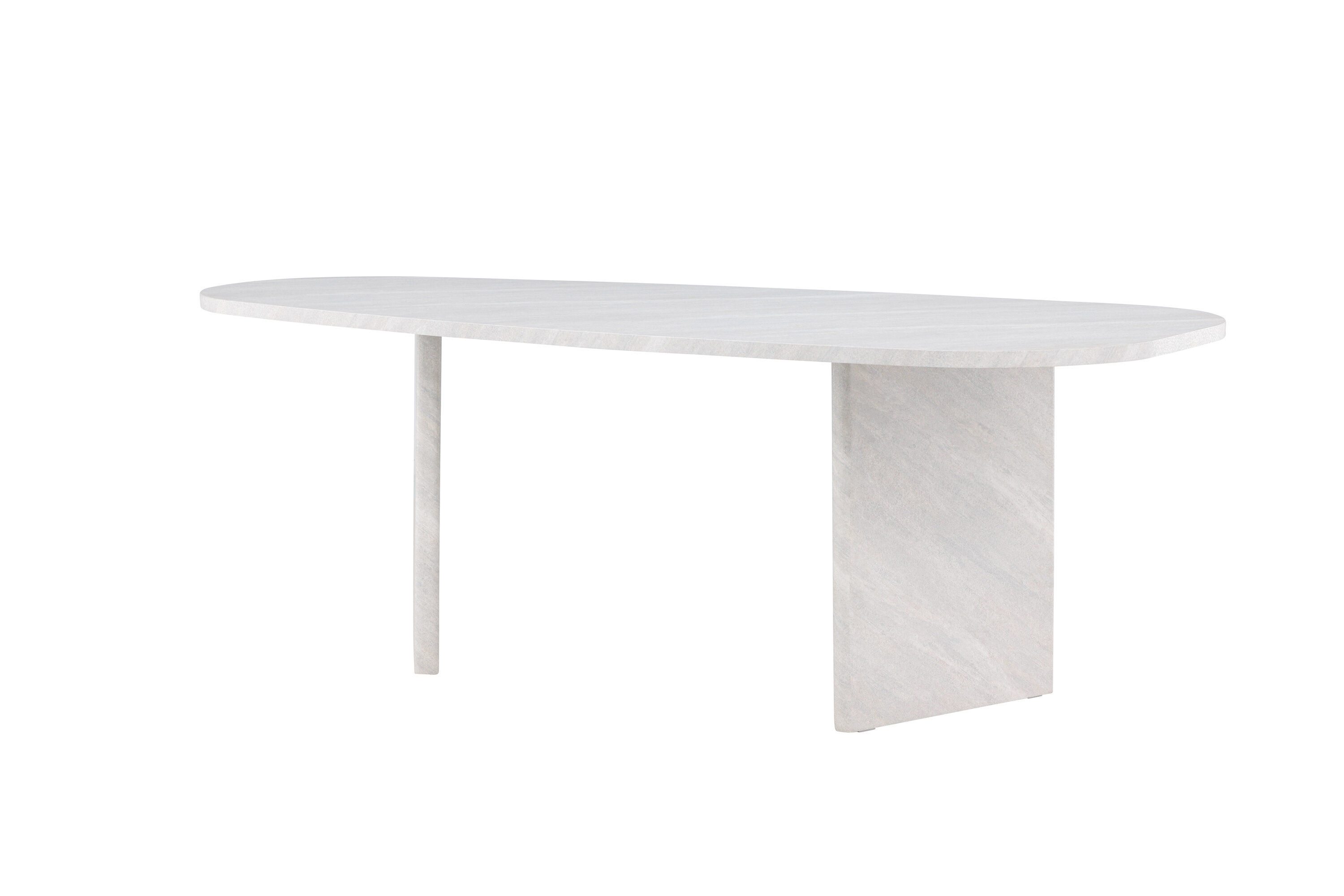 Grönvik Dining Table White Concrete Look 220x100cm