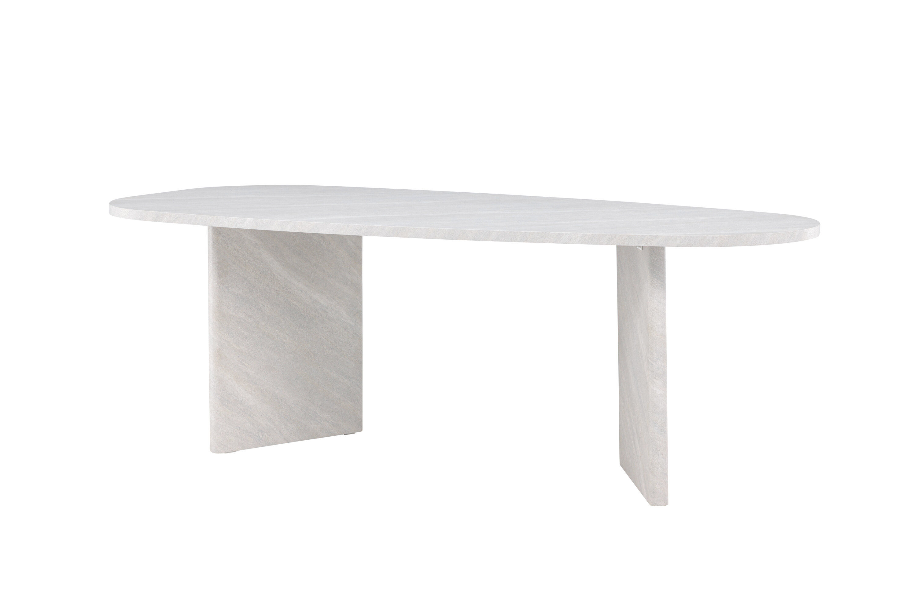 Grönvik Dining Table White Concrete Look 220x100cm