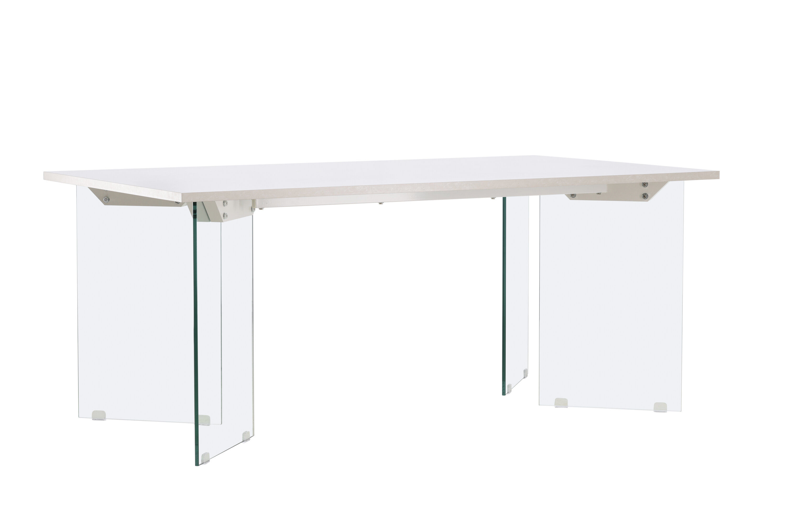 Ester Dining Table Glass Concrete look 100x180cm