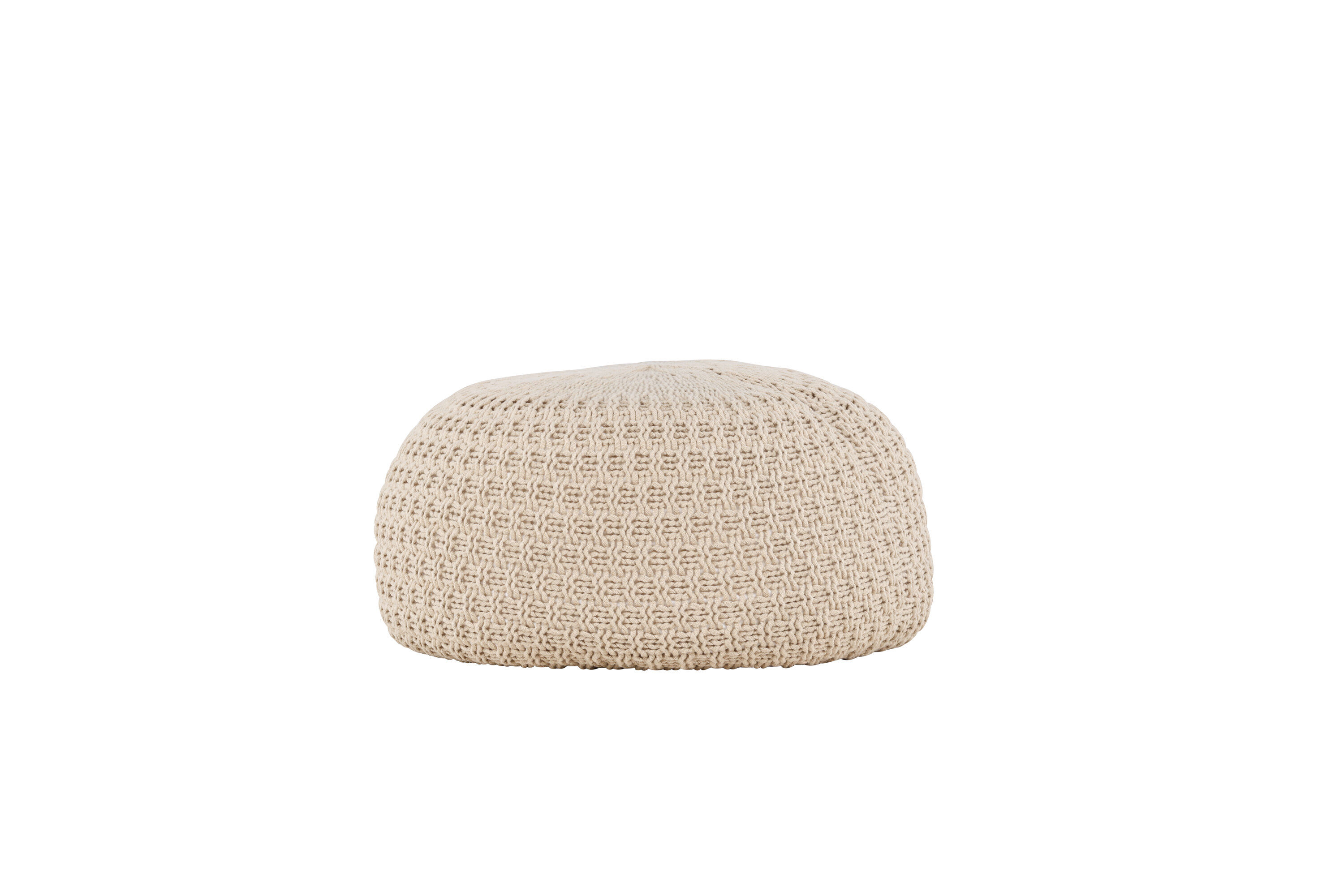 Sam Pouf Beige ⌀60cm