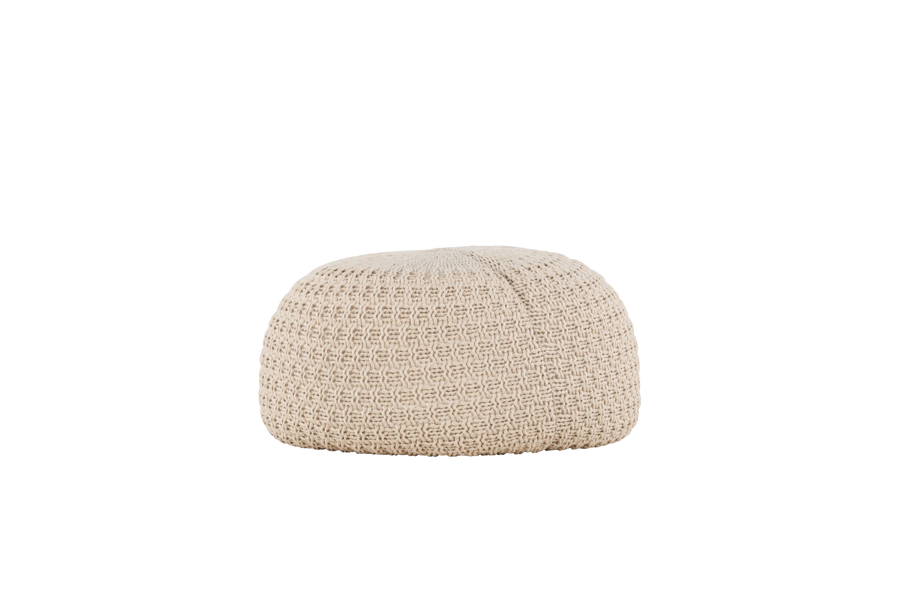 Sam Pouf Beige ⌀60cm