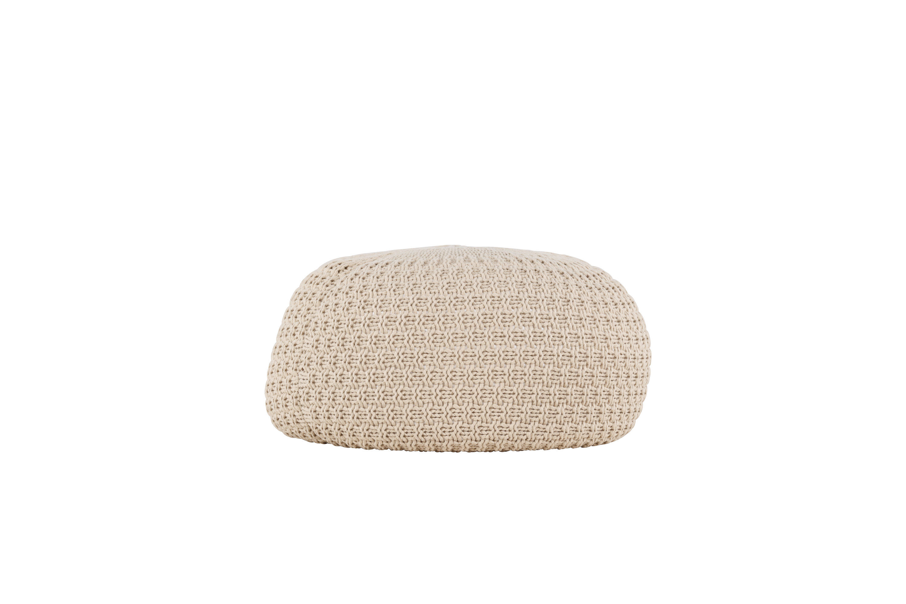 Sam Pouf Beige ⌀60cm