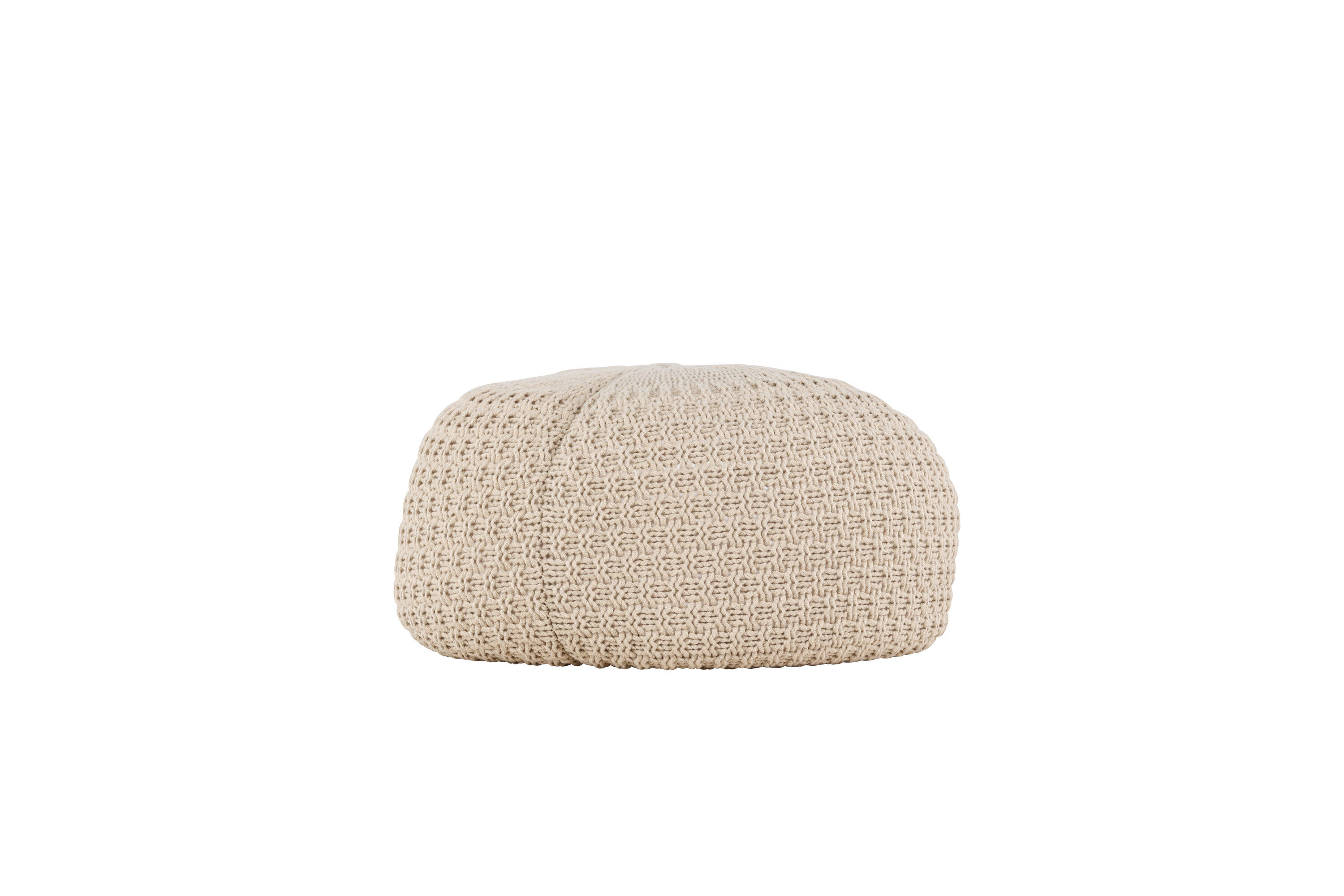 Sam Pouf Beige ⌀60cm