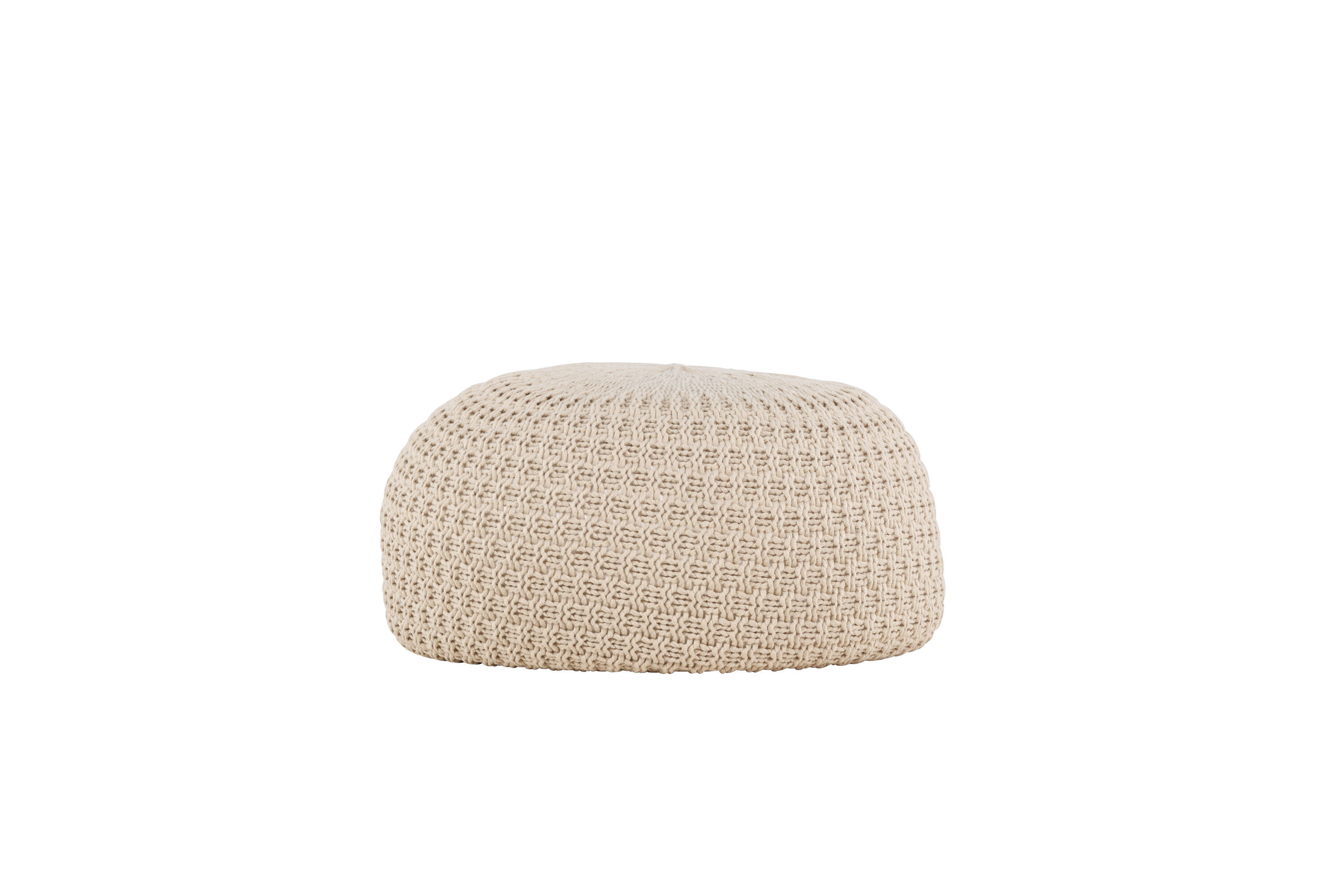 Sam Pouf Beige ⌀45cm