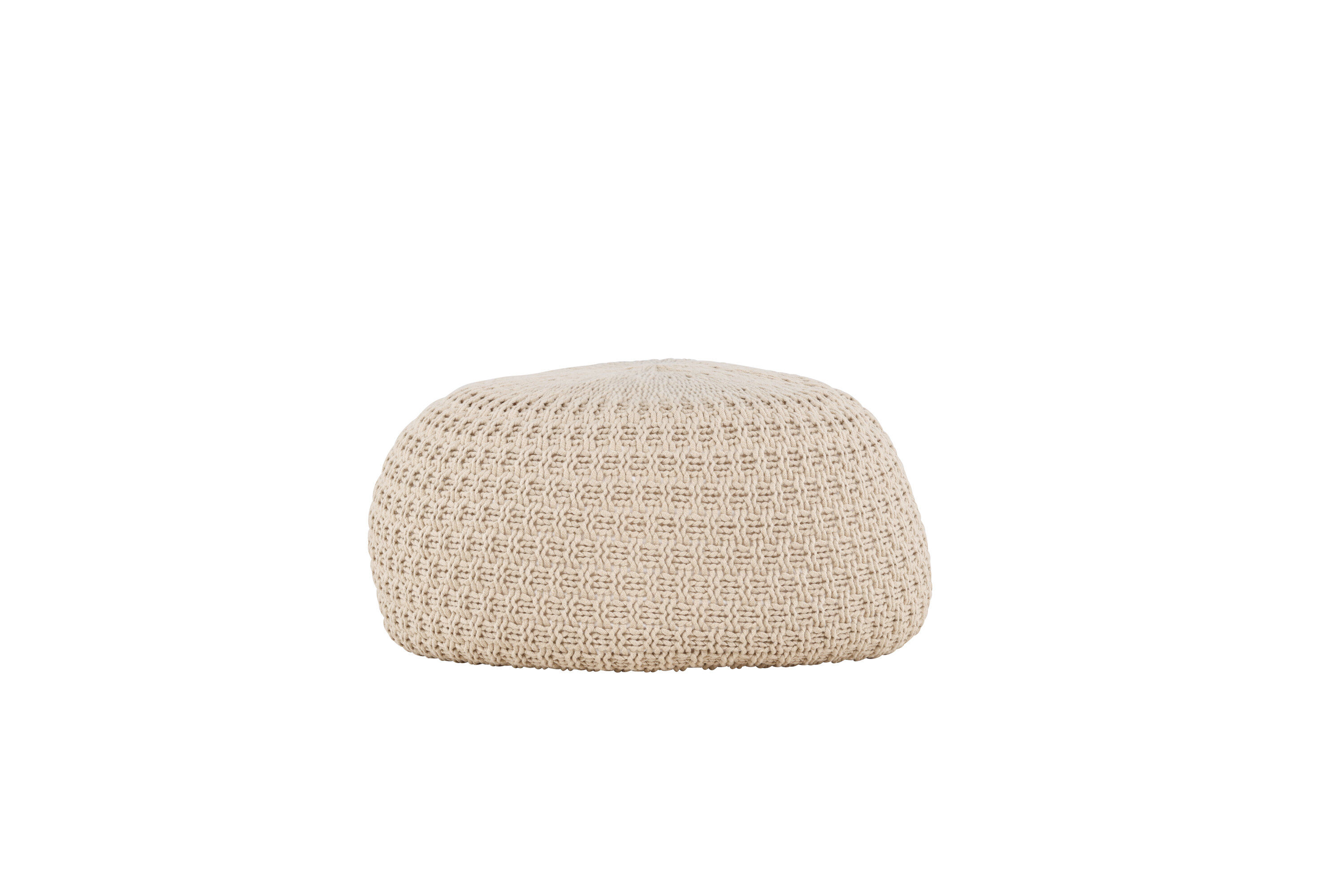 Sam Pouf Beige ⌀45cm