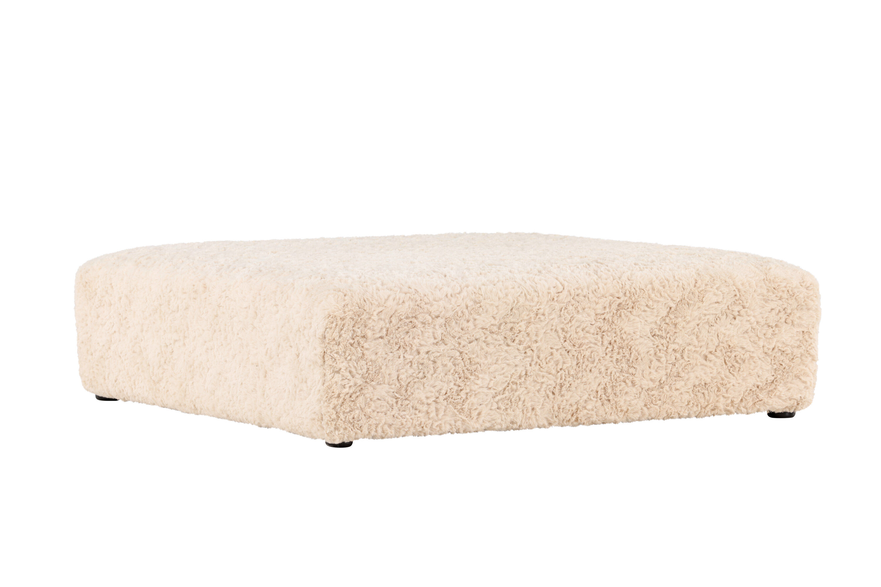 Frankie Pouf Beige Faux fur FSC 100x100cm