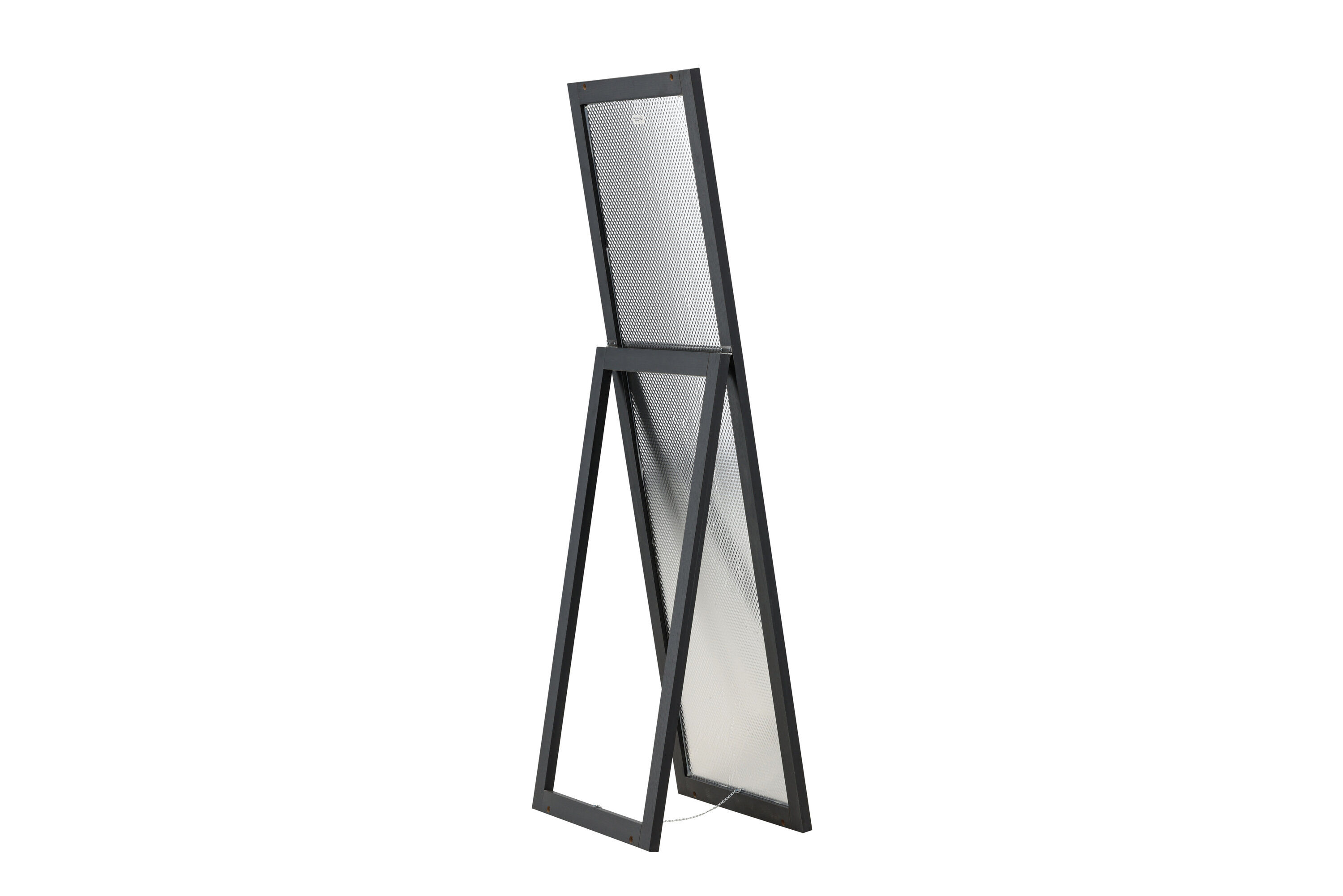 Sebring Mirror Wood Glass Black 55x170cm