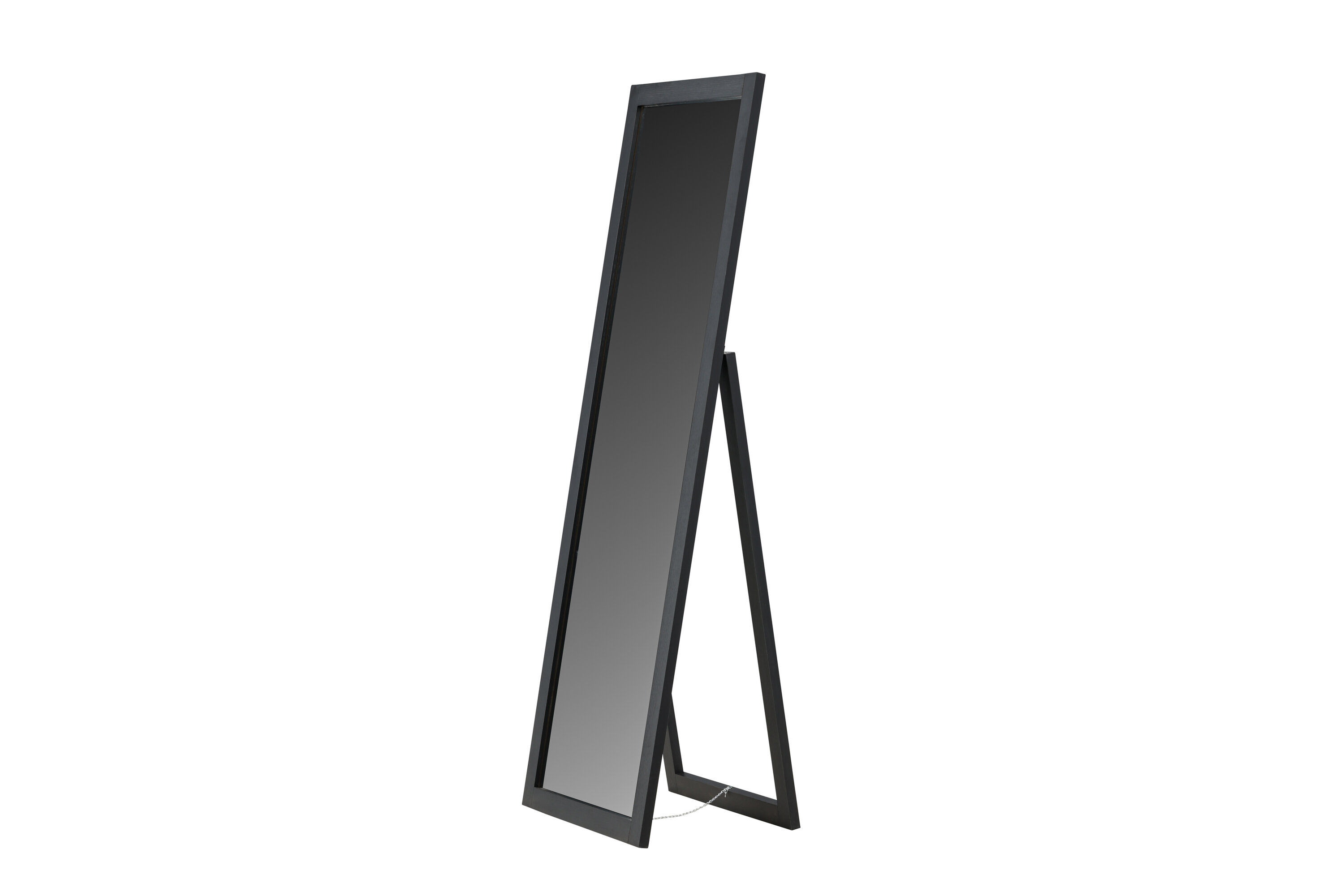 Sebring Mirror Wood Glass Black 55x170cm