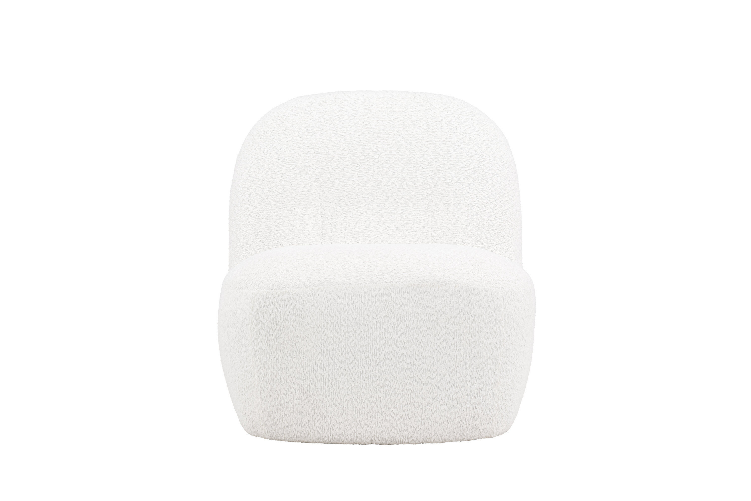 Mahla Lounge Chair Weiße Boucle