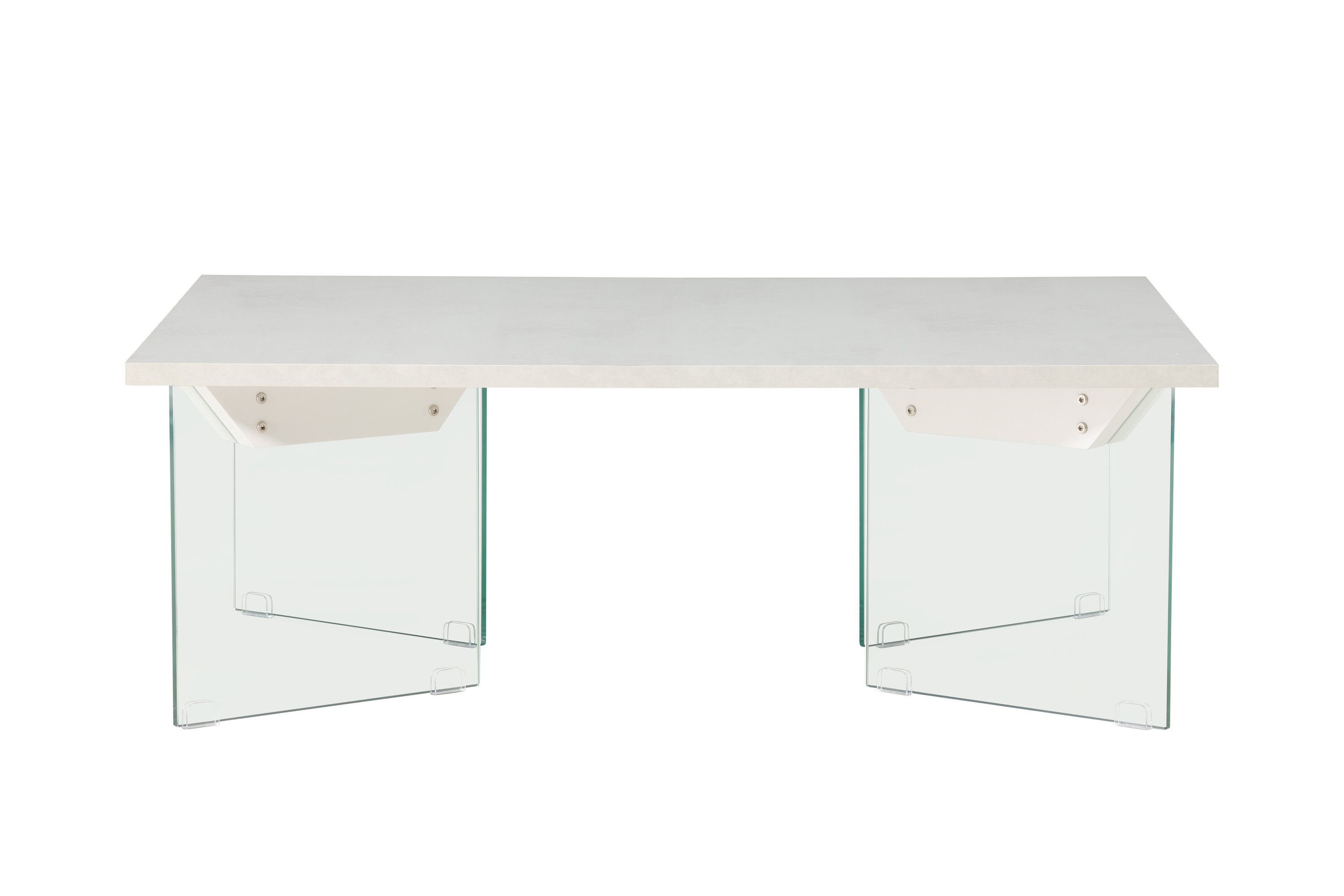 Ester coffee table glass concrete look 120x80x42cm