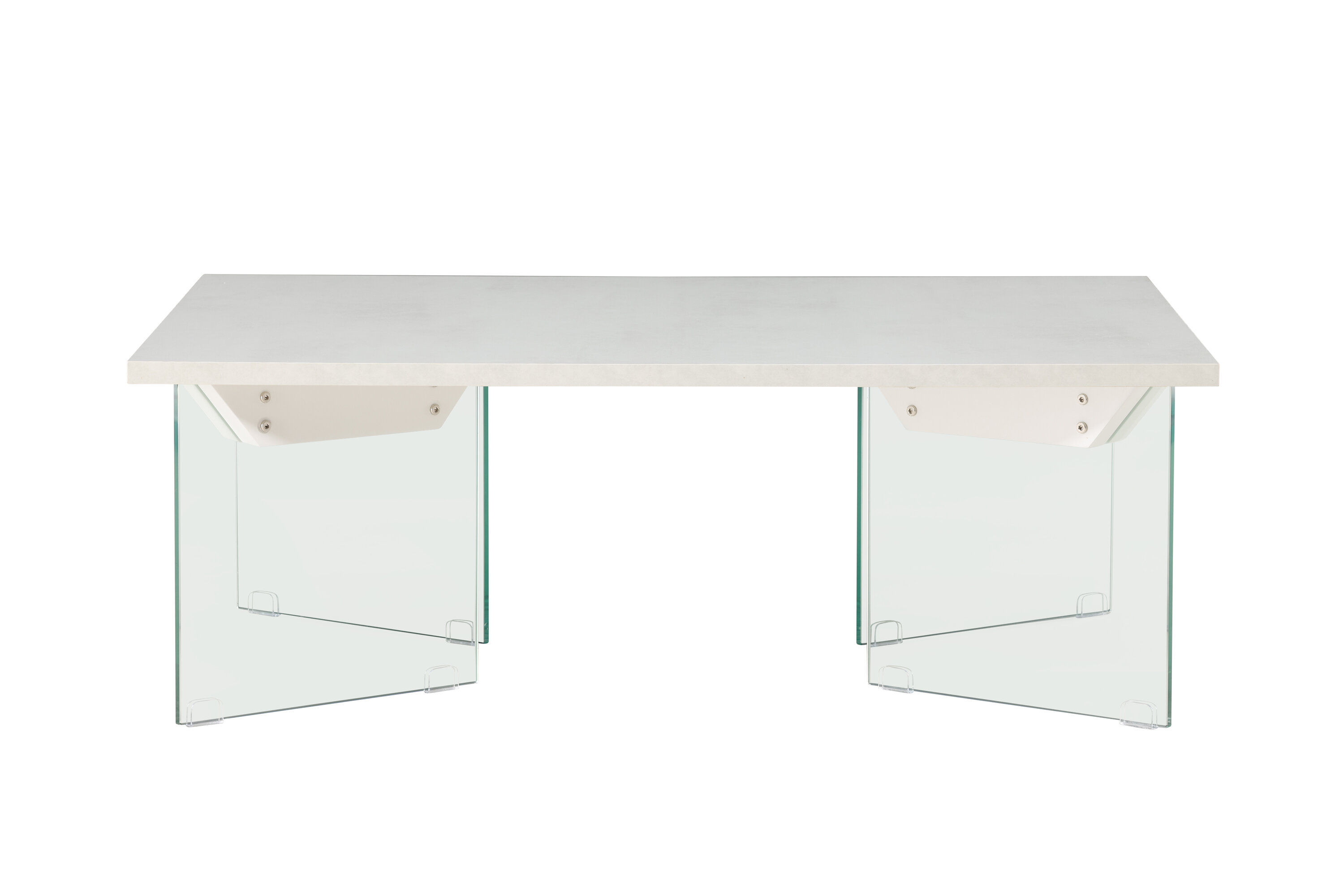 Ester coffee table glass concrete look 120x80x42cm