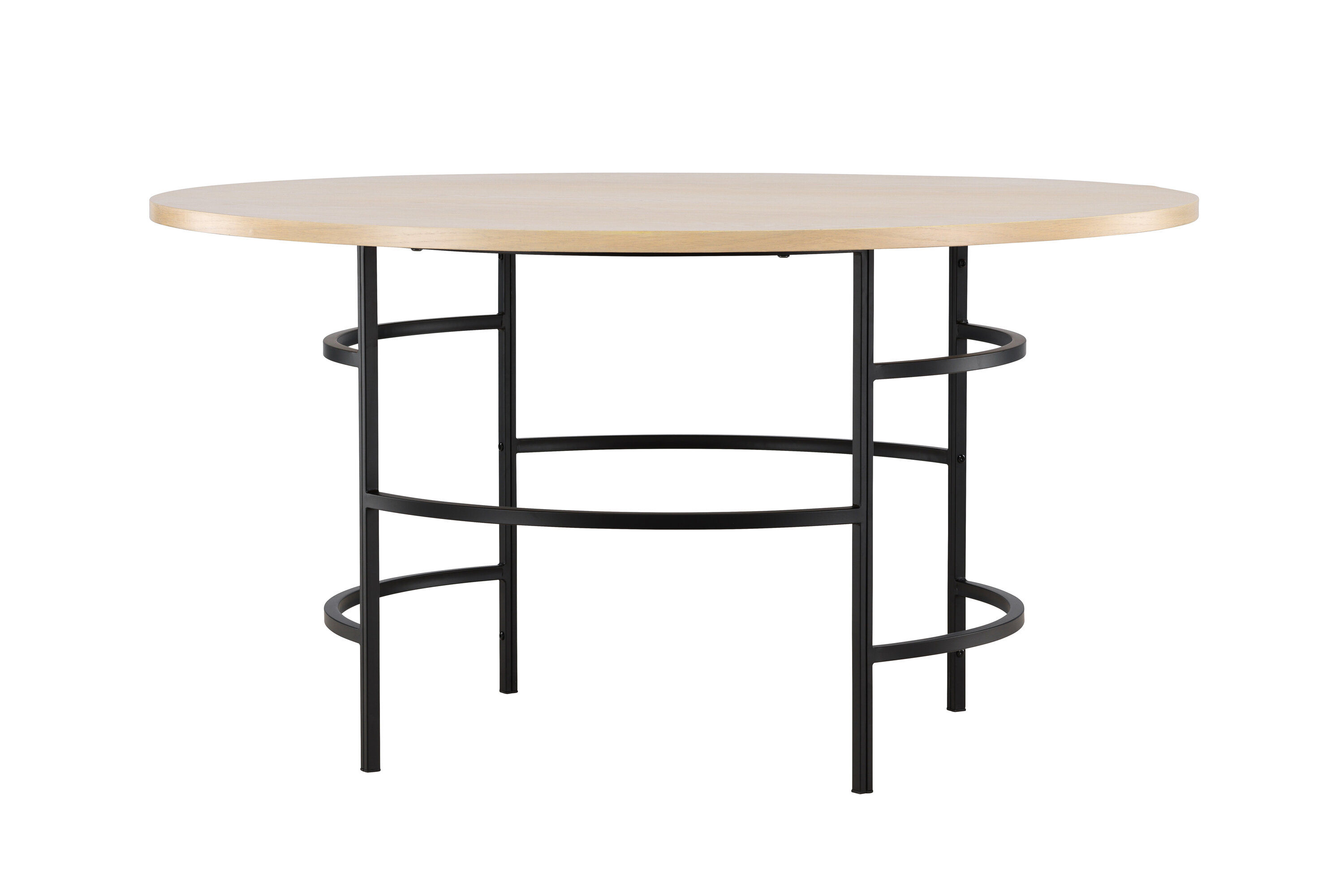 Copenhagen Esstisch Whitewash Schwarz ⌀140x74cm